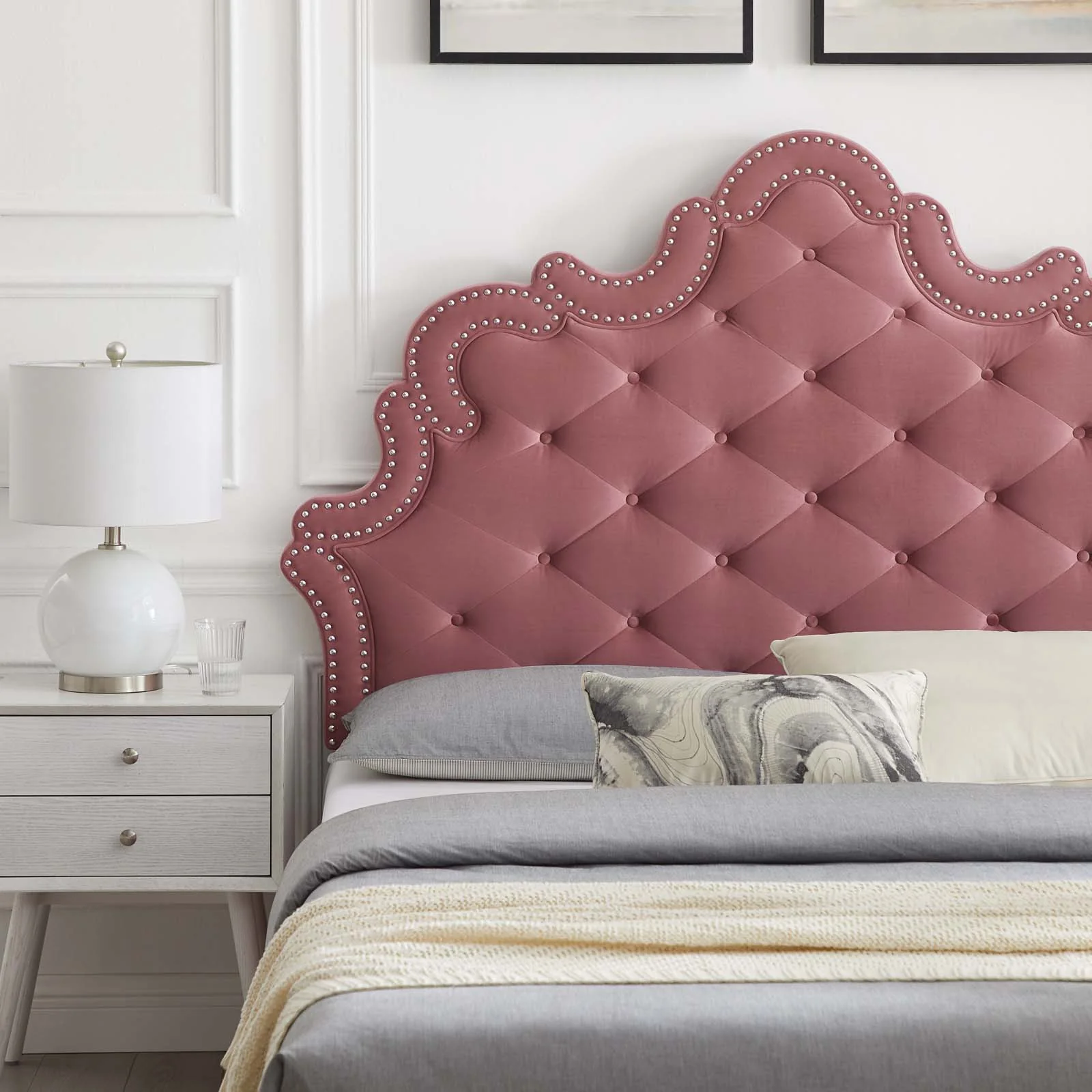 Sasha Button-Tufted Performance Velvet King Bed By Modway - MOD-6842 - Image 13