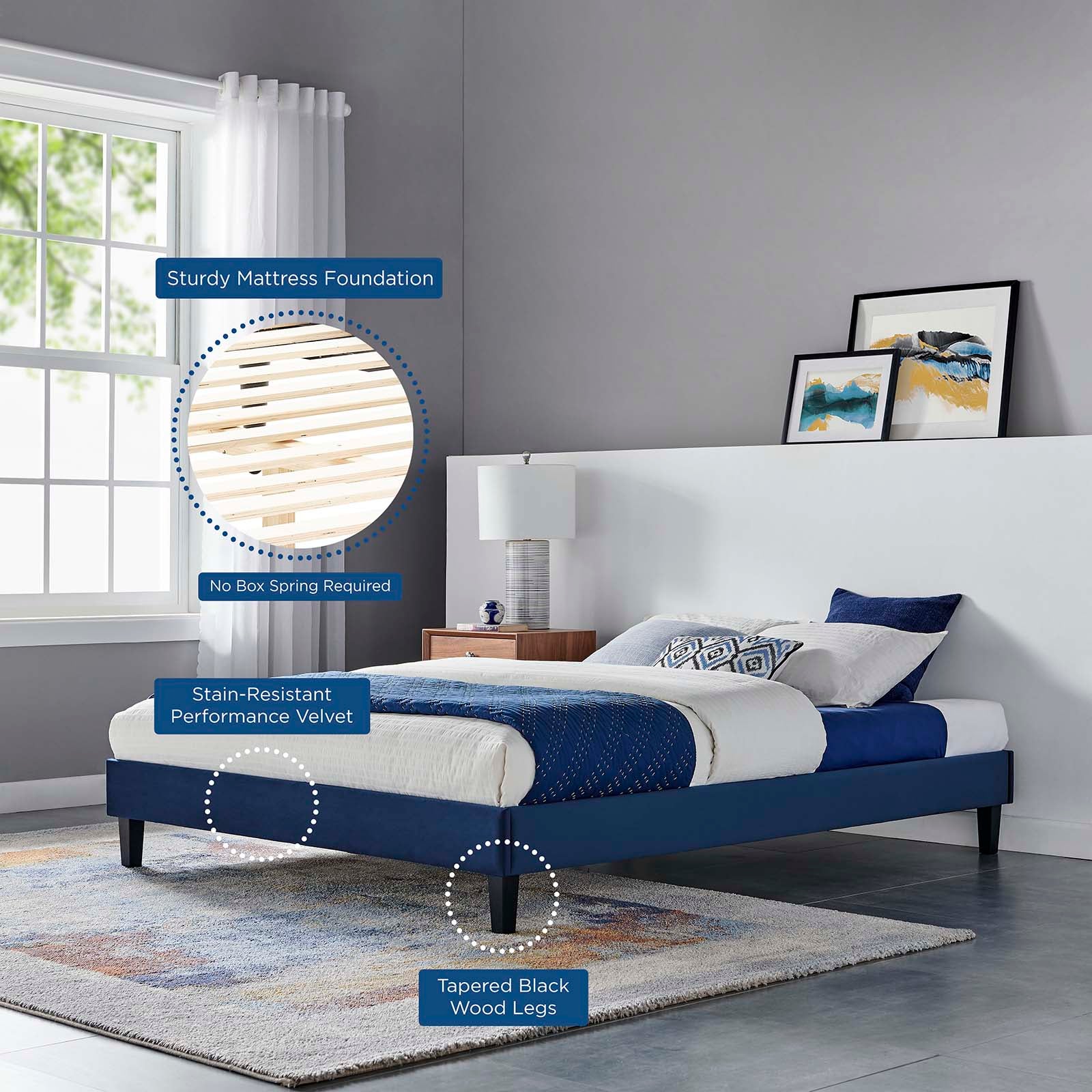 Sasha Button-Tufted Performance Velvet King Bed By Modway - MOD-6842 - Image 25