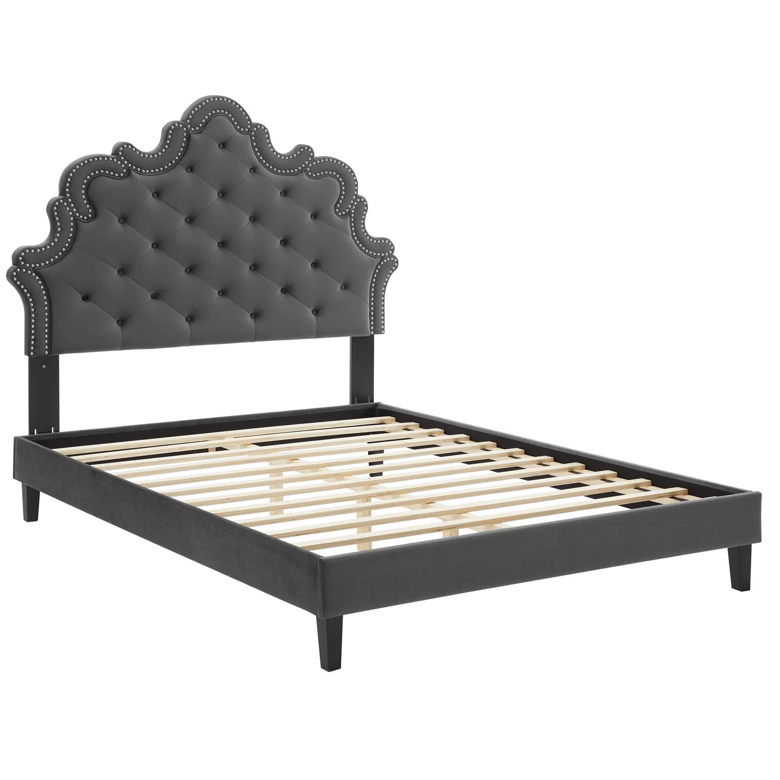Sasha Button-Tufted Performance Velvet King Bed By Modway - MOD-6842 - Image 5