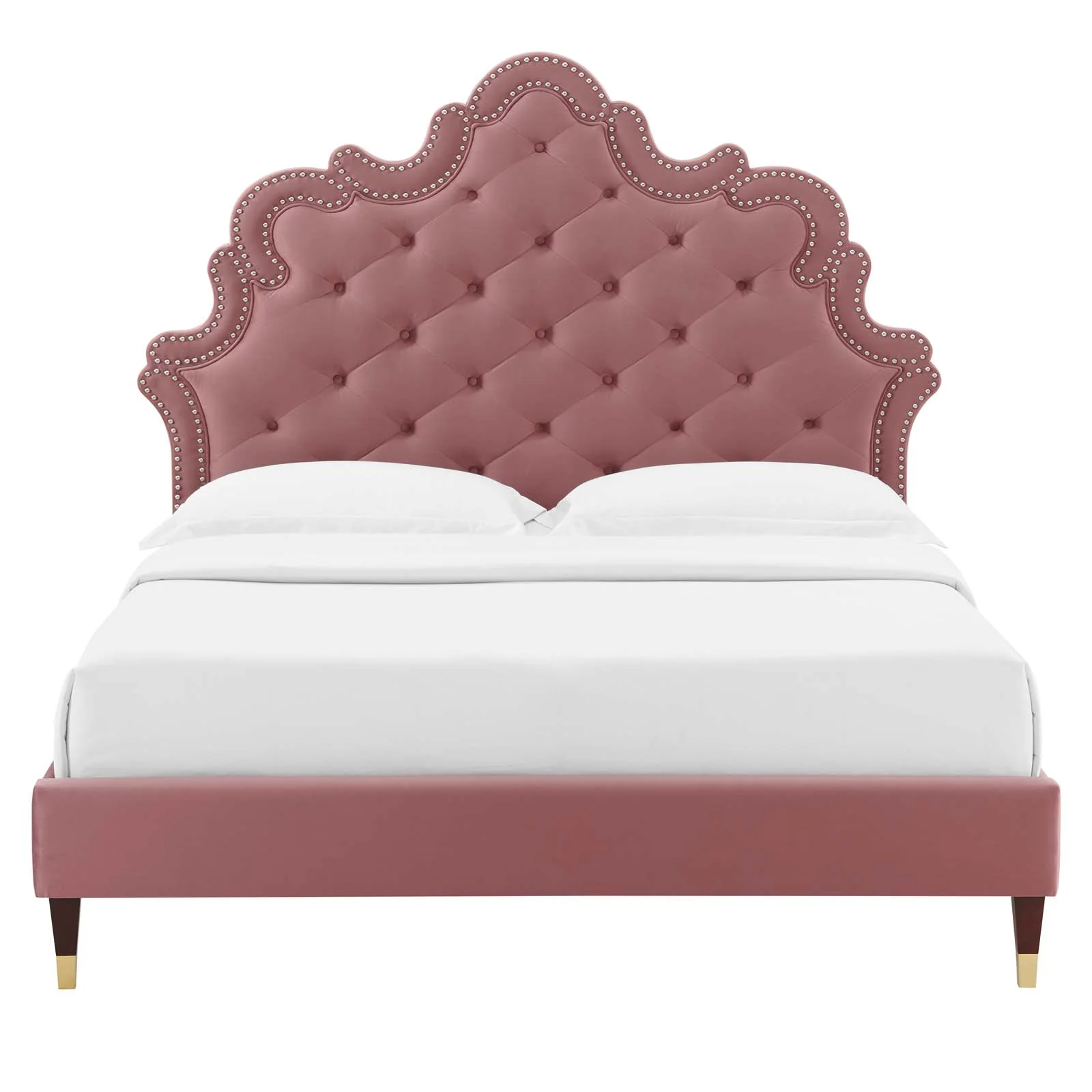 Sasha Button-Tufted Performance Velvet Queen Bed By Modway - MOD-6822 - Image 7