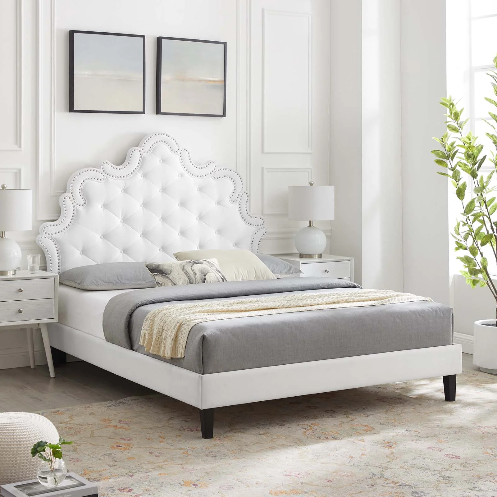 Sasha Button-Tufted Performance Velvet Queen Bed By Modway - MOD-6827 - Image 34
