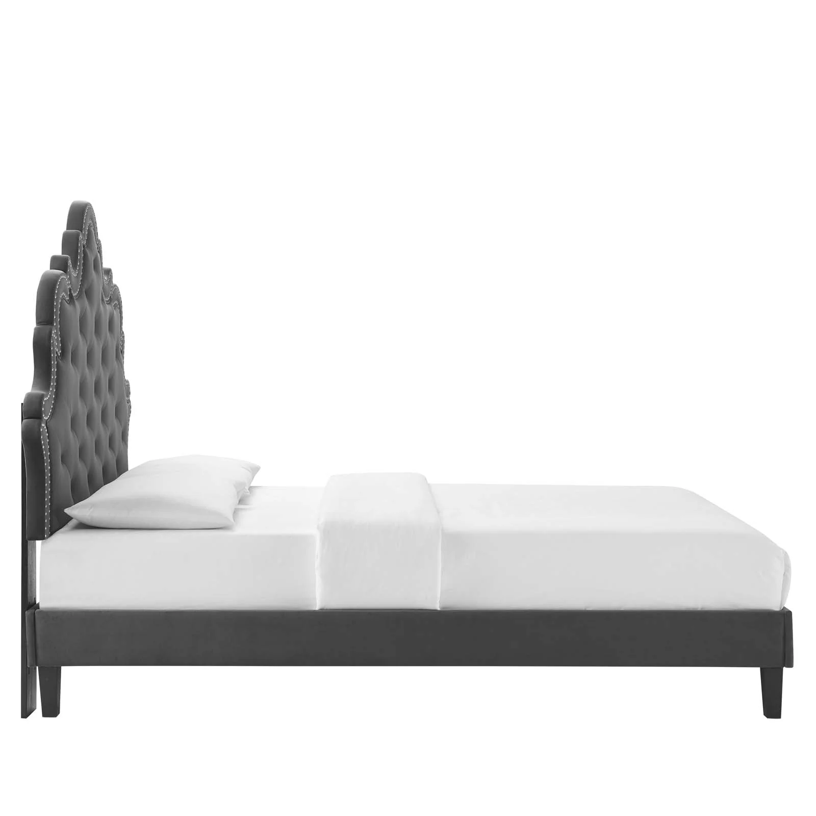 Sasha Button-Tufted Performance Velvet Queen Bed By Modway - MOD-6827 - Image 6