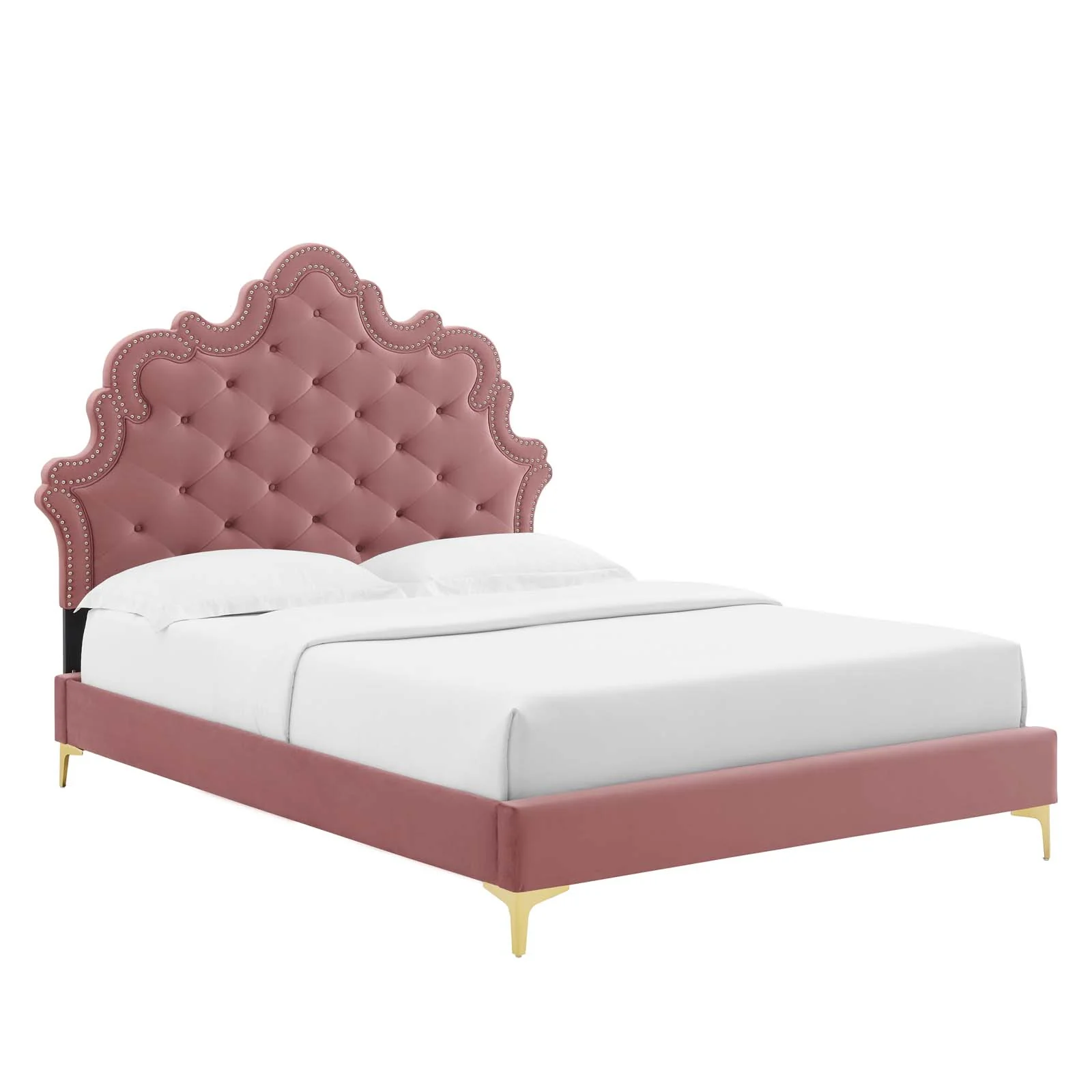 Sasha Button-Tufted Performance Velvet Twin Bed By Modway - MOD-6787 - Image 12