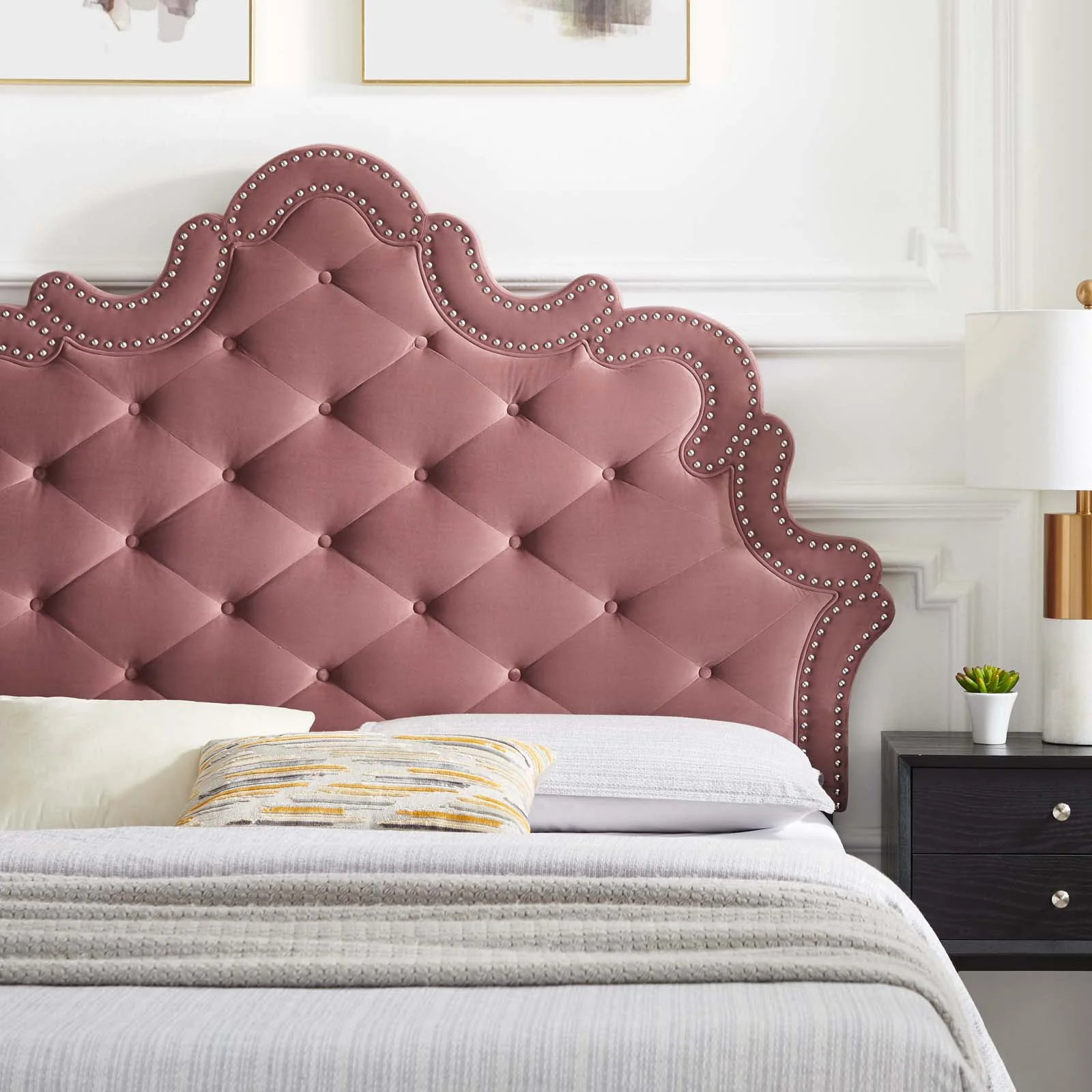 Sasha Button-Tufted Performance Velvet Twin Bed By Modway - MOD-6787 - Image 13