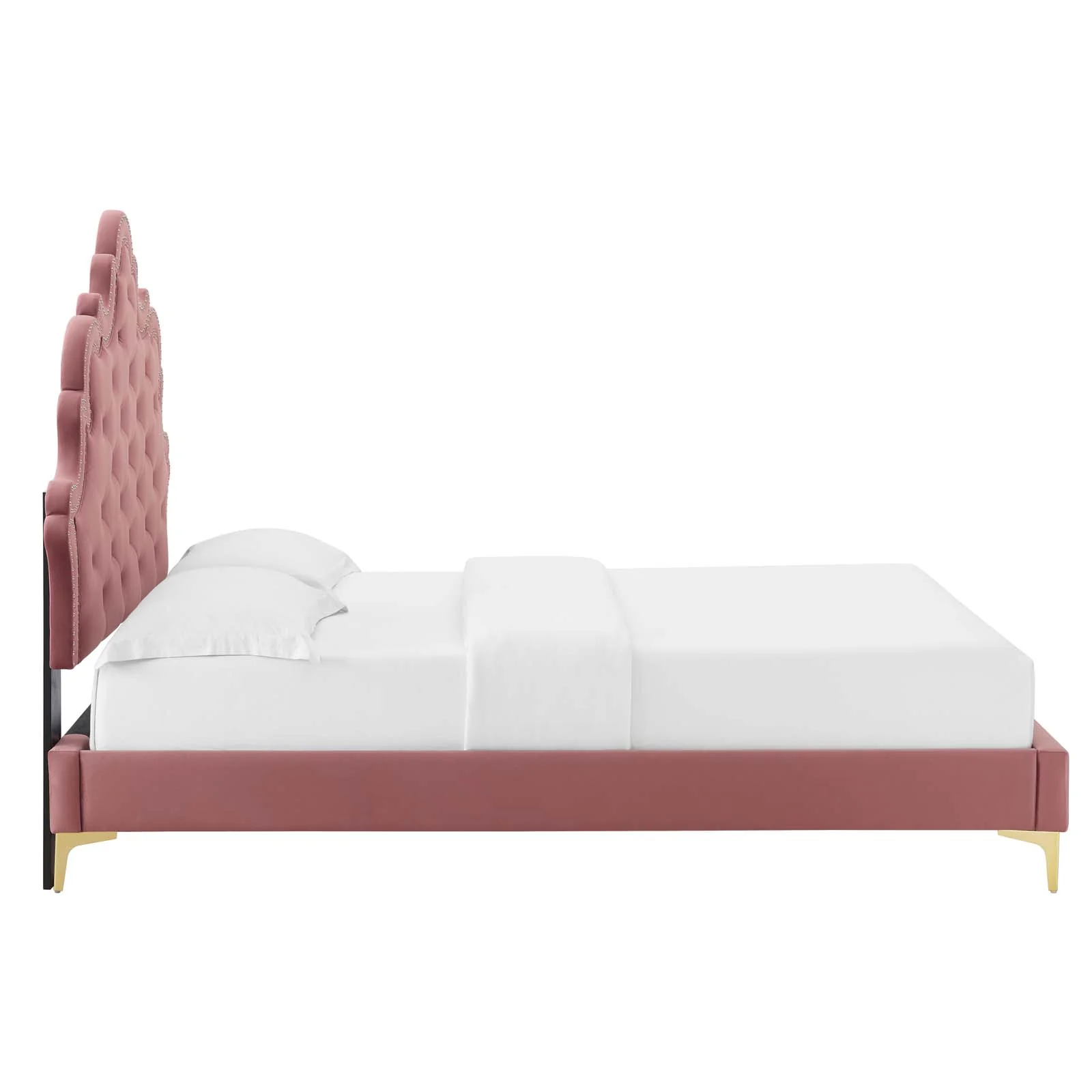 Sasha Button-Tufted Performance Velvet Twin Bed By Modway - MOD-6787 - Image 17