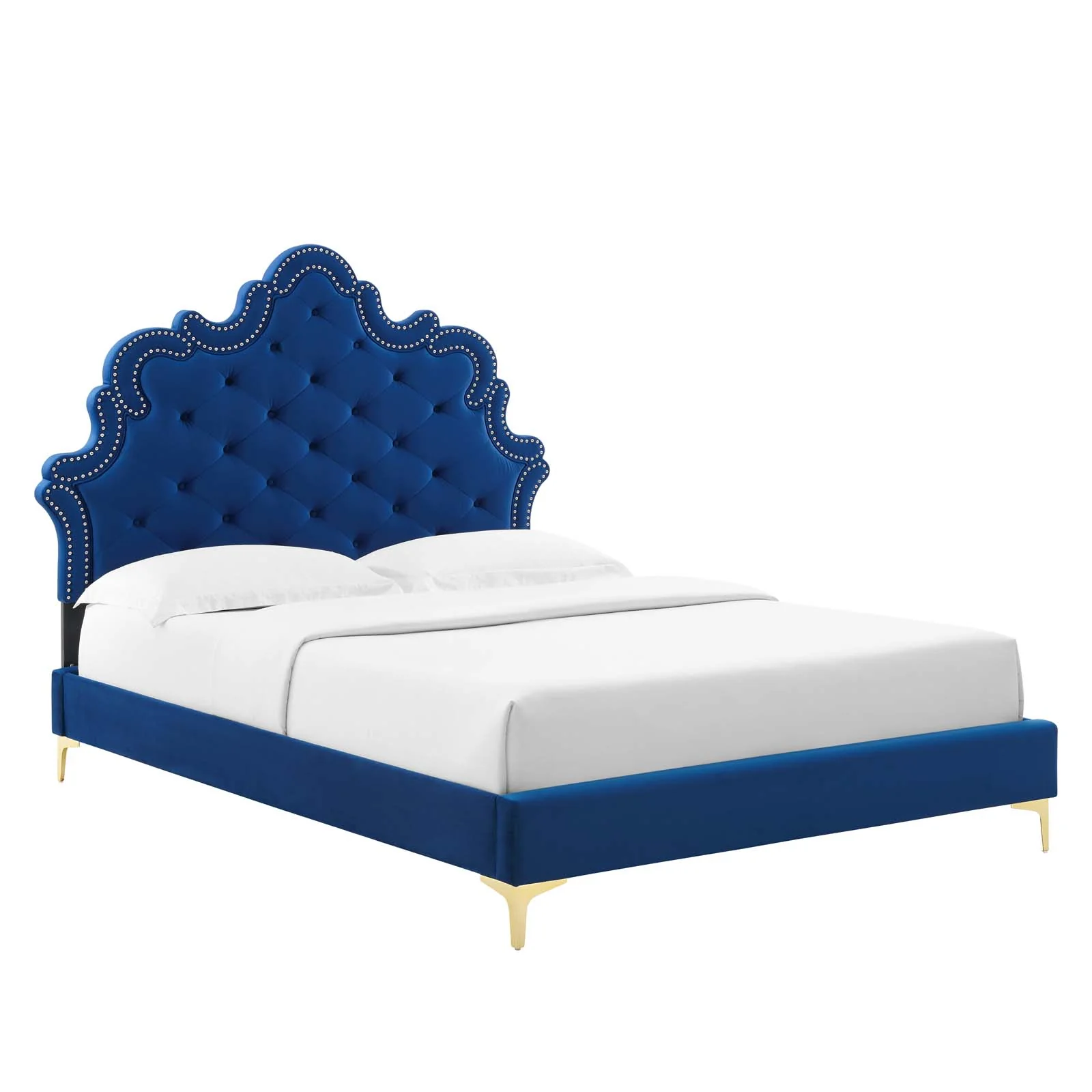 Sasha Button-Tufted Performance Velvet Twin Bed By Modway - MOD-6787 - Image 23