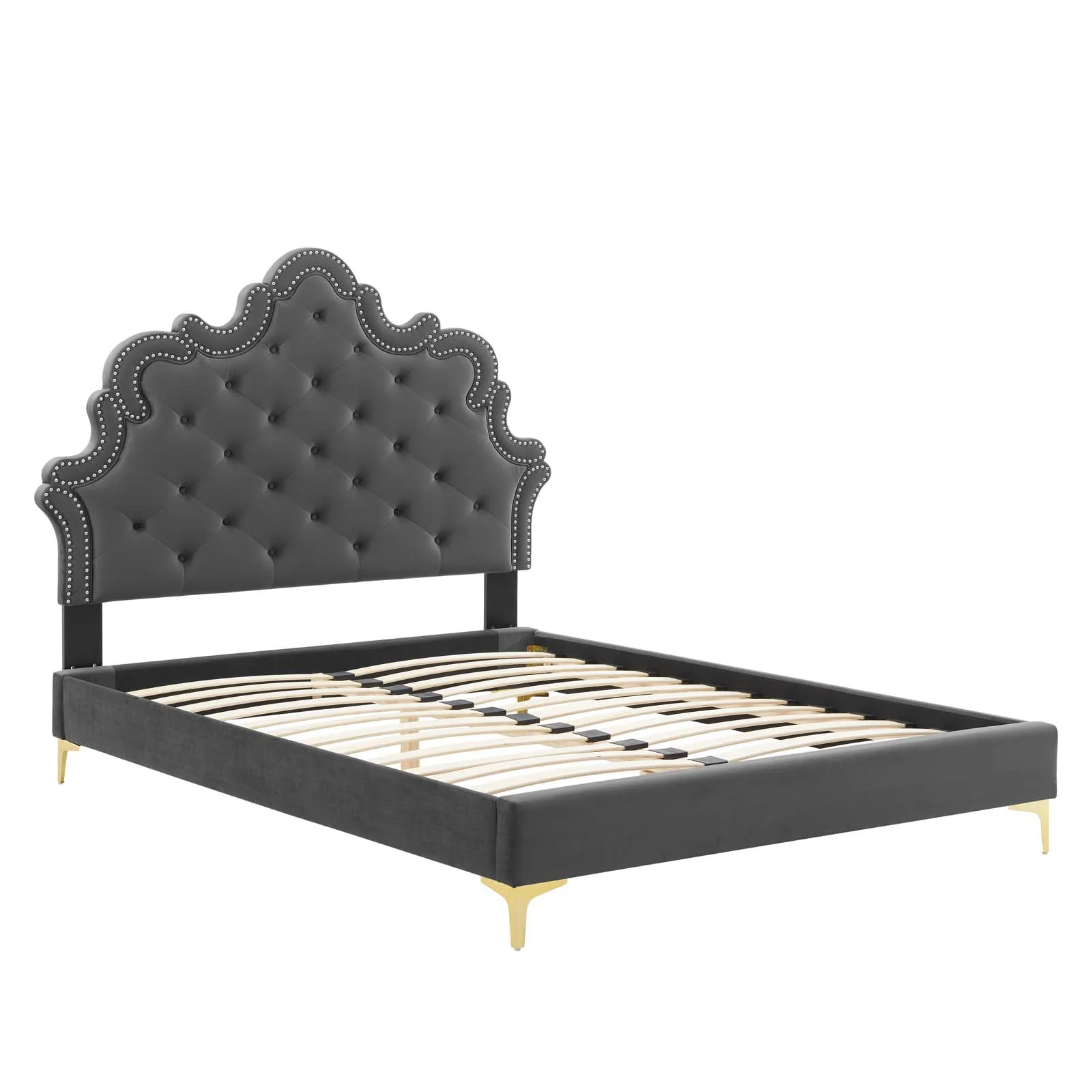 Sasha Button-Tufted Performance Velvet Twin Bed By Modway - MOD-6787 - Image 5