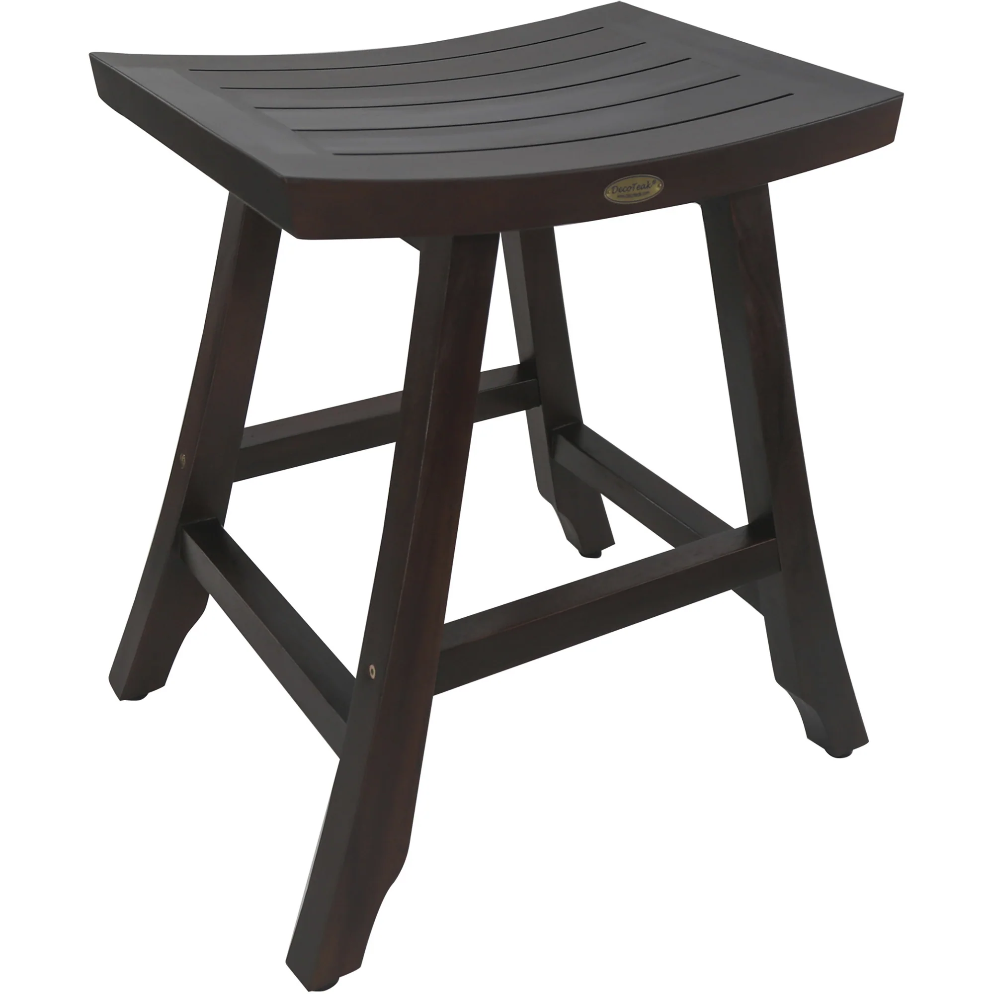 Satori 24In Tall Outdoor Teak Bistro Patio Stool By Homeroots - Image 2