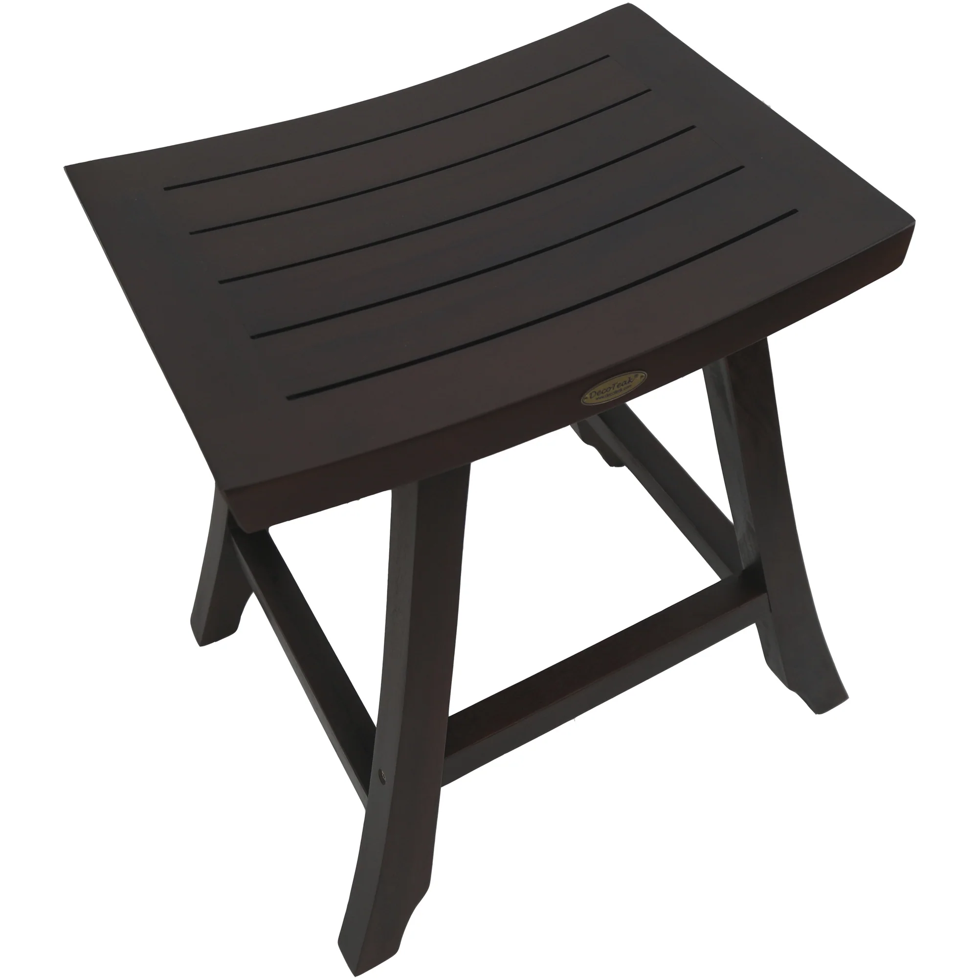 Satori 24In Tall Outdoor Teak Bistro Patio Stool By Homeroots - Image 4