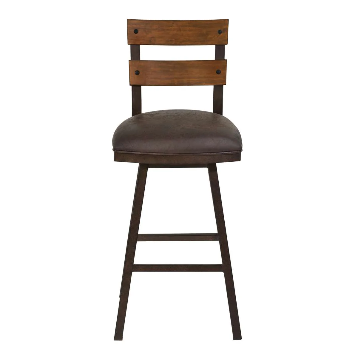 Saugus 26" Counter Height Metal Swivel Barstool By Armen Living - Image 3