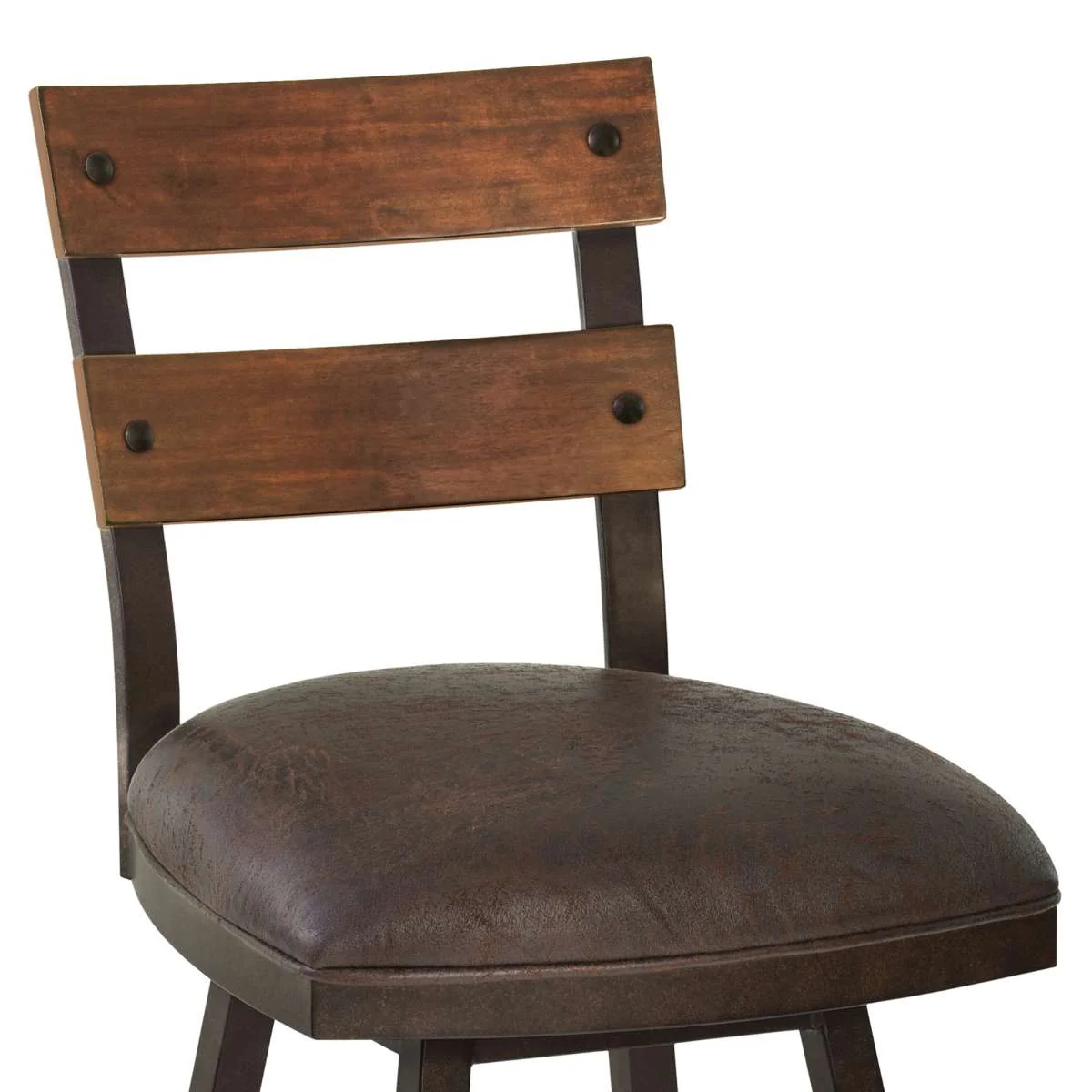Saugus 30" Bar Height Metal Swivel Barstool By Armen Living - Image 4
