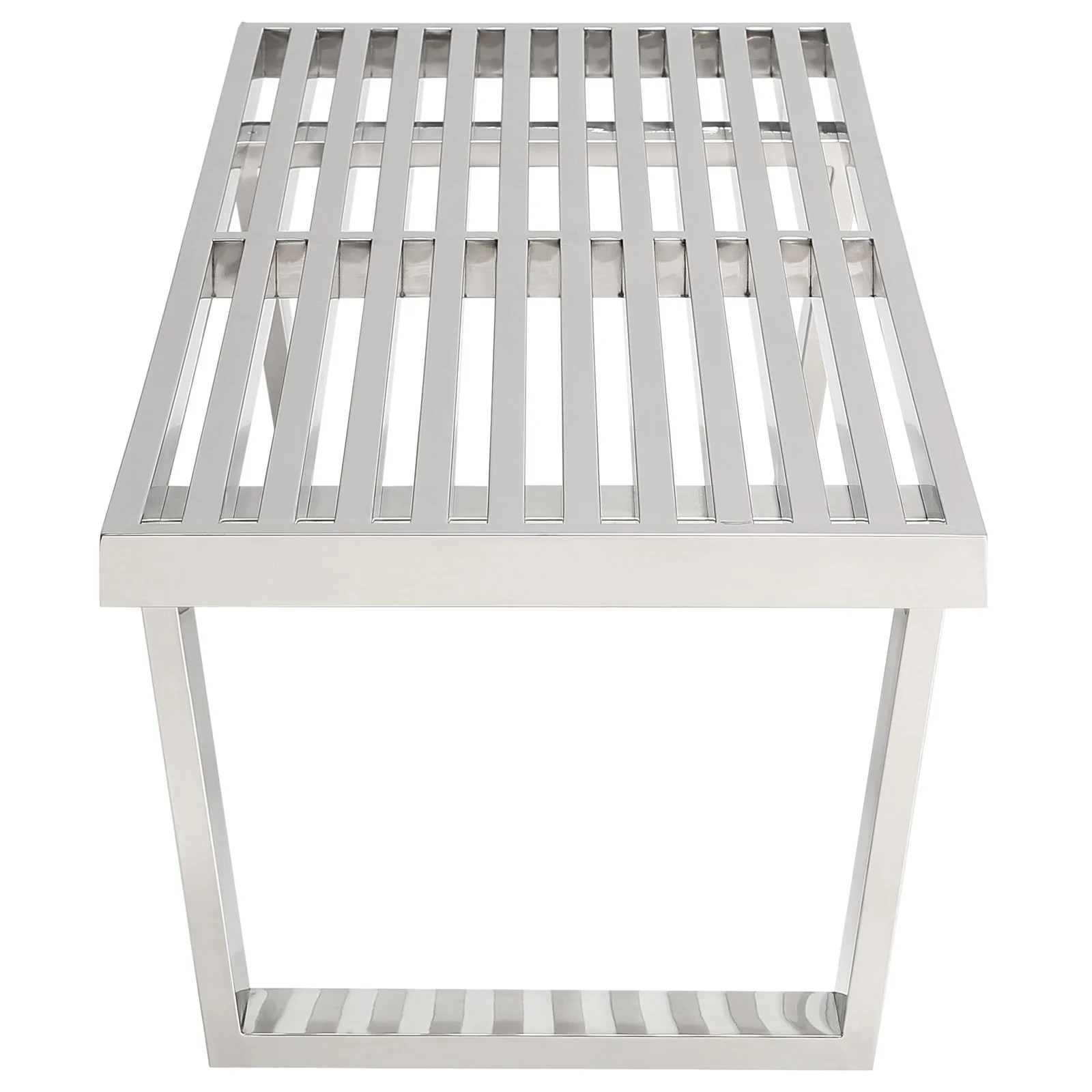 Sauna 4' Stainless Steel Bench By Modway - EEI-247 - Image 4