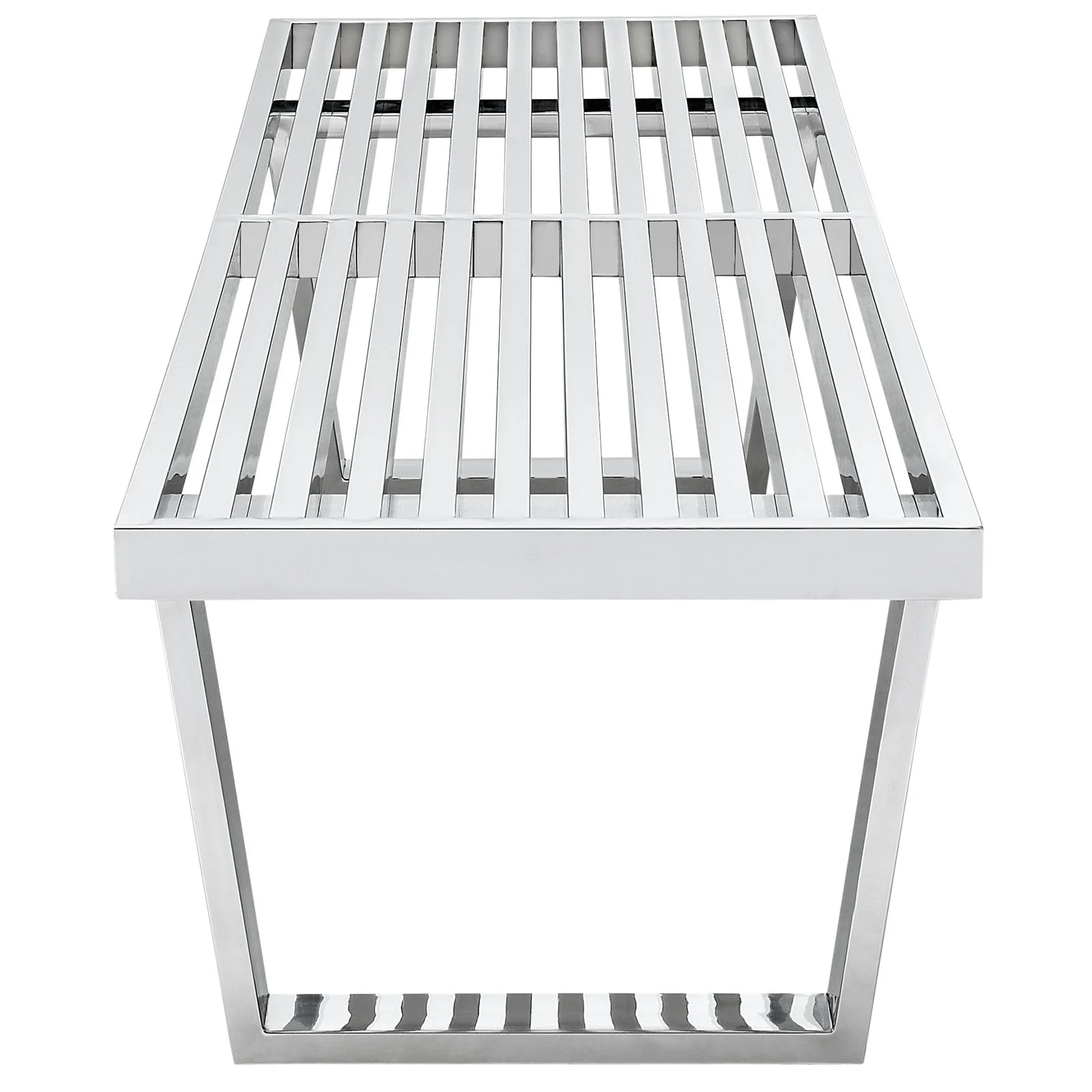 Sauna 5' Stainless Steel Bench By Modway - EEI-246 - Image 2