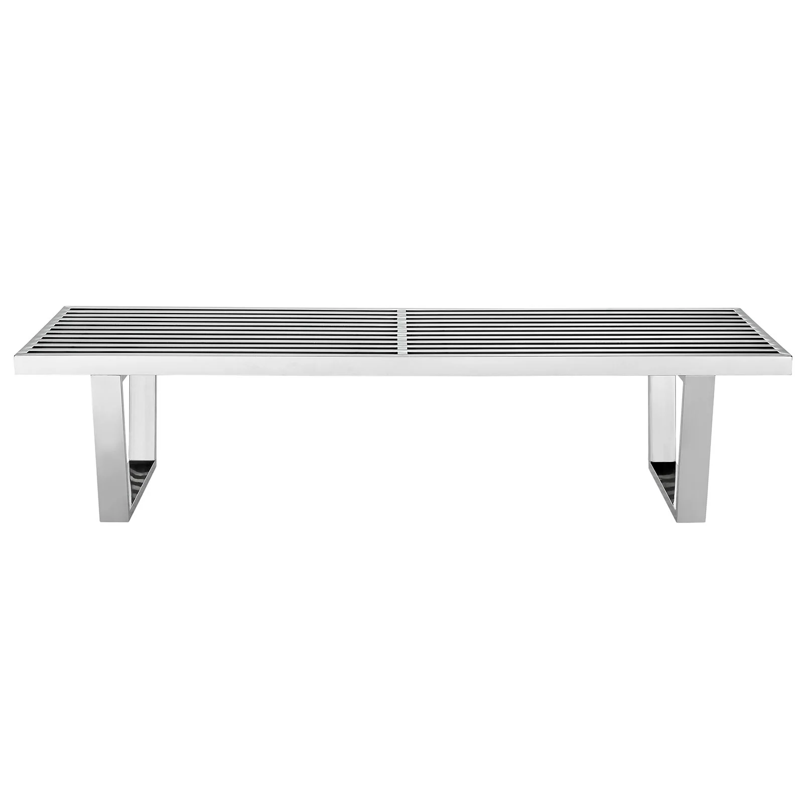 Sauna 5' Stainless Steel Bench By Modway - EEI-246 - Image 3