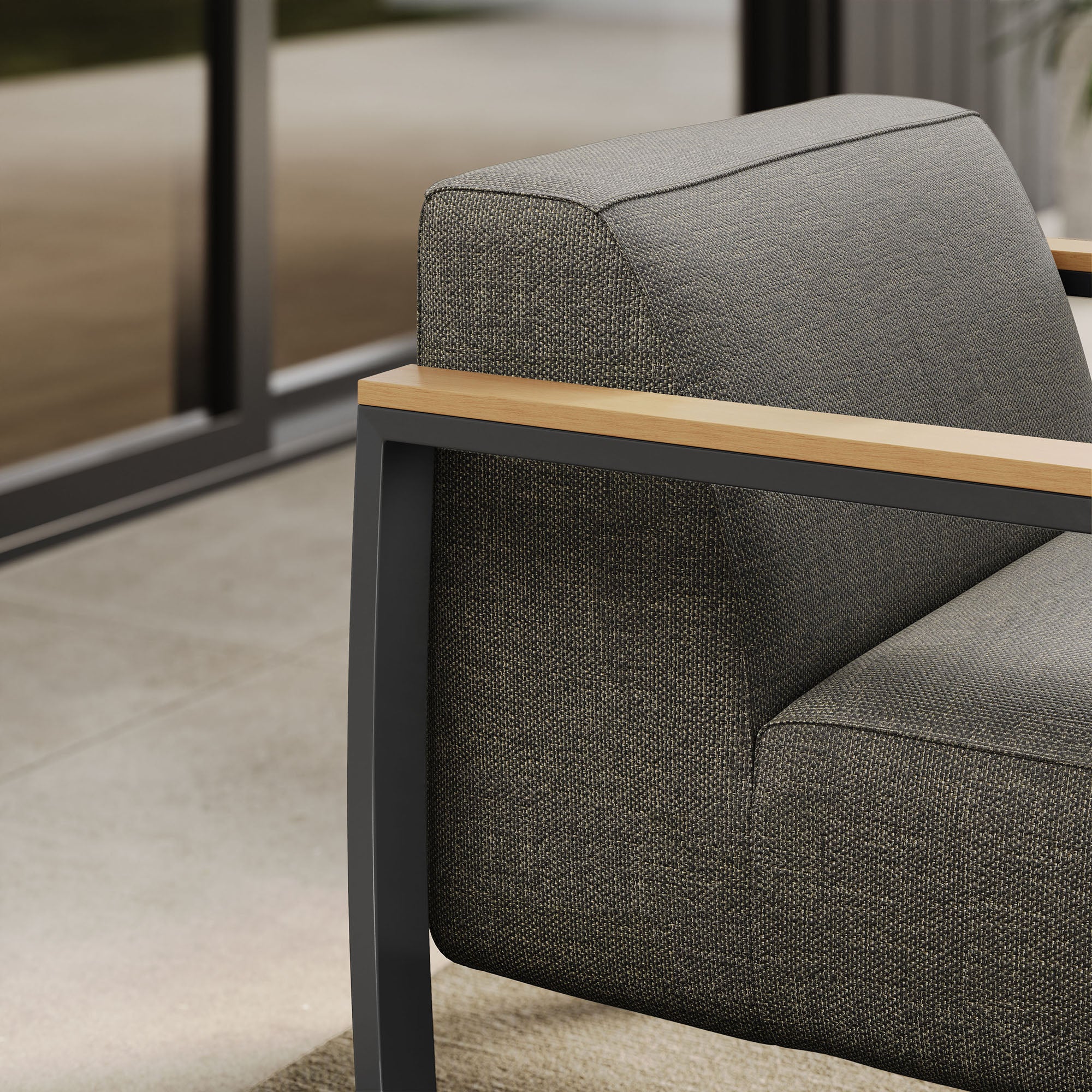 Sauve Outdoor Patio Aluminum and Fabric Armchair by Modway - Image 15