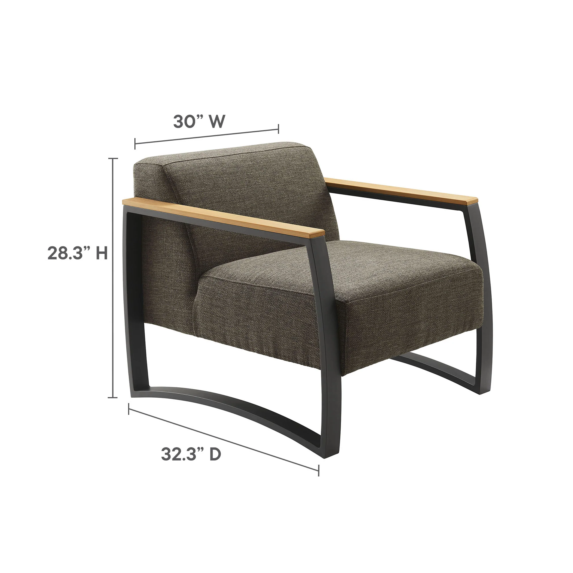 Sauve Outdoor Patio Aluminum and Fabric Armchair by Modway - Image 18