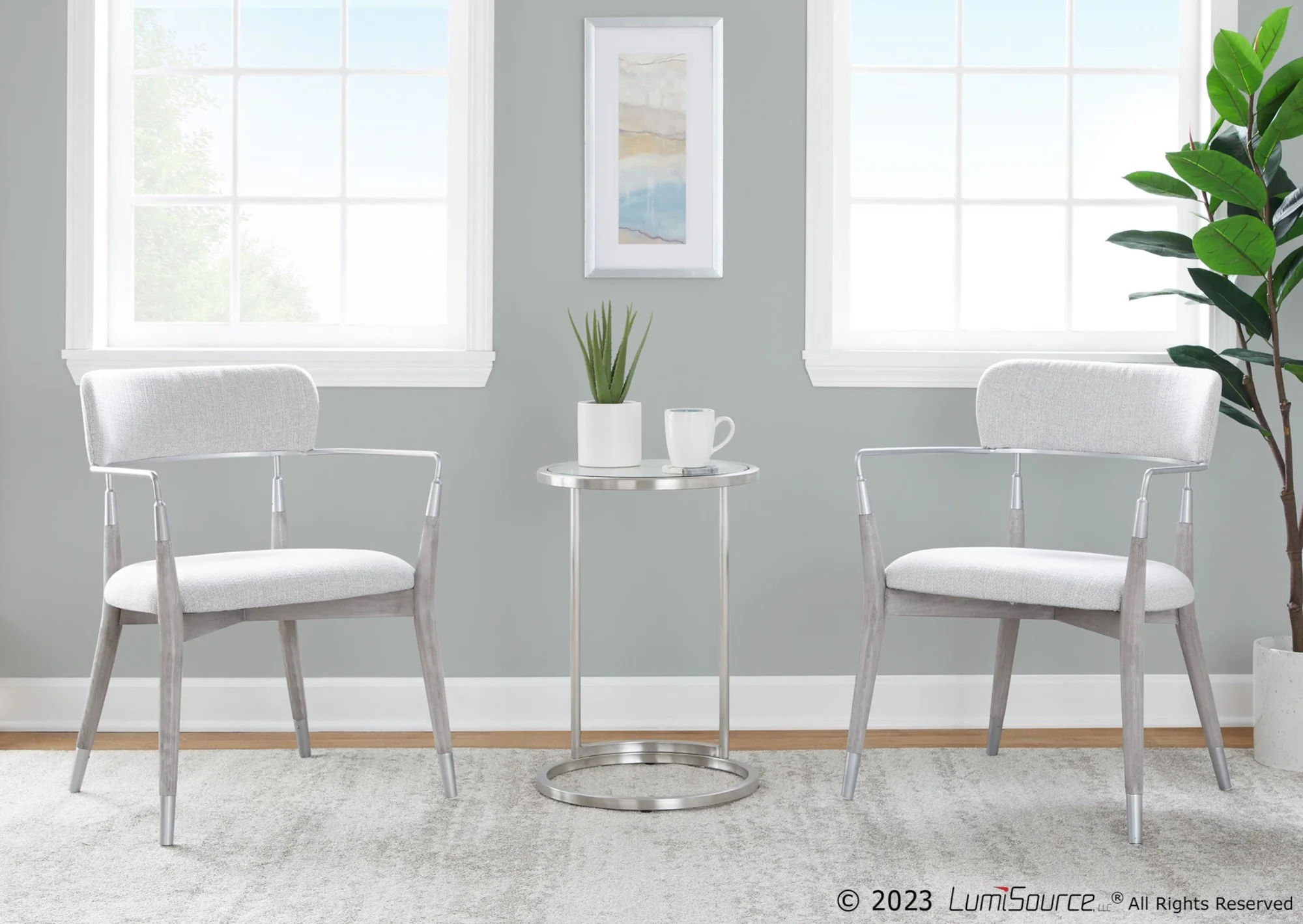 Savannah Chair - Set of 2 By LumiSource - CH-SAVANNAH GYLGY2 - Image 3
