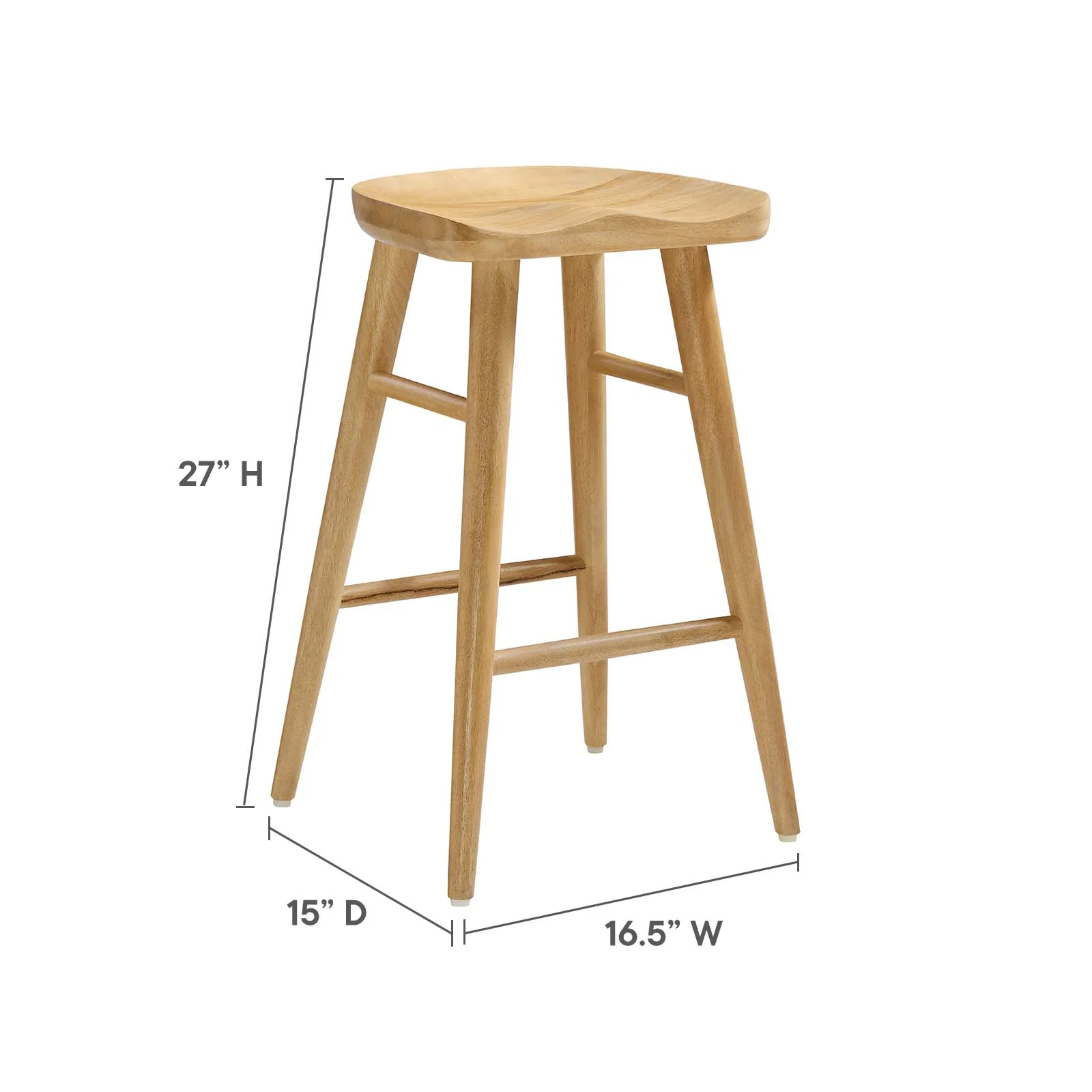 Saville Backless Wood Counter Stools - Set of 2 By Modway - EEI-6739 - Image 18