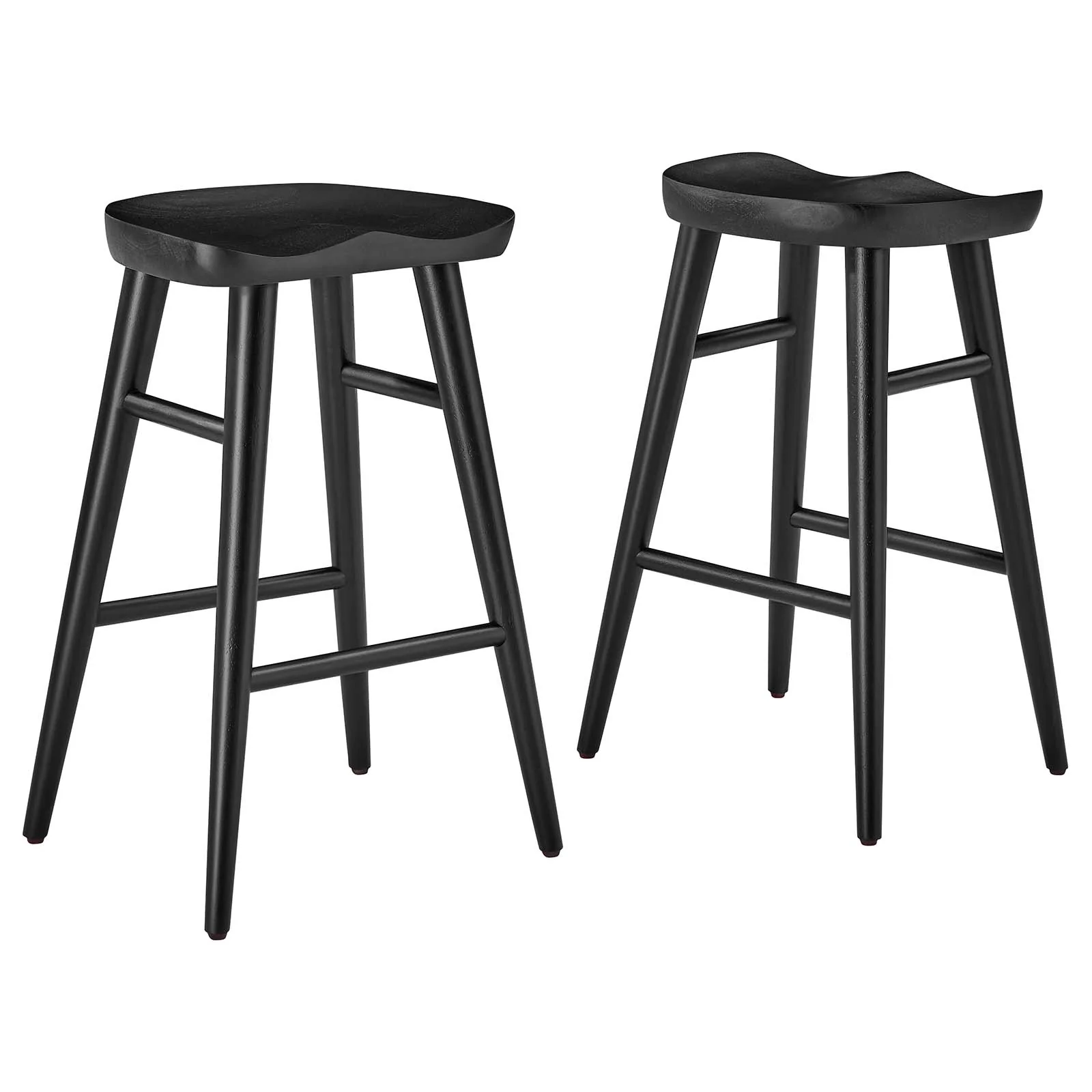 Saville Backless Wood Counter Stools - Set of 2 By Modway - EEI-6739 - Image 2
