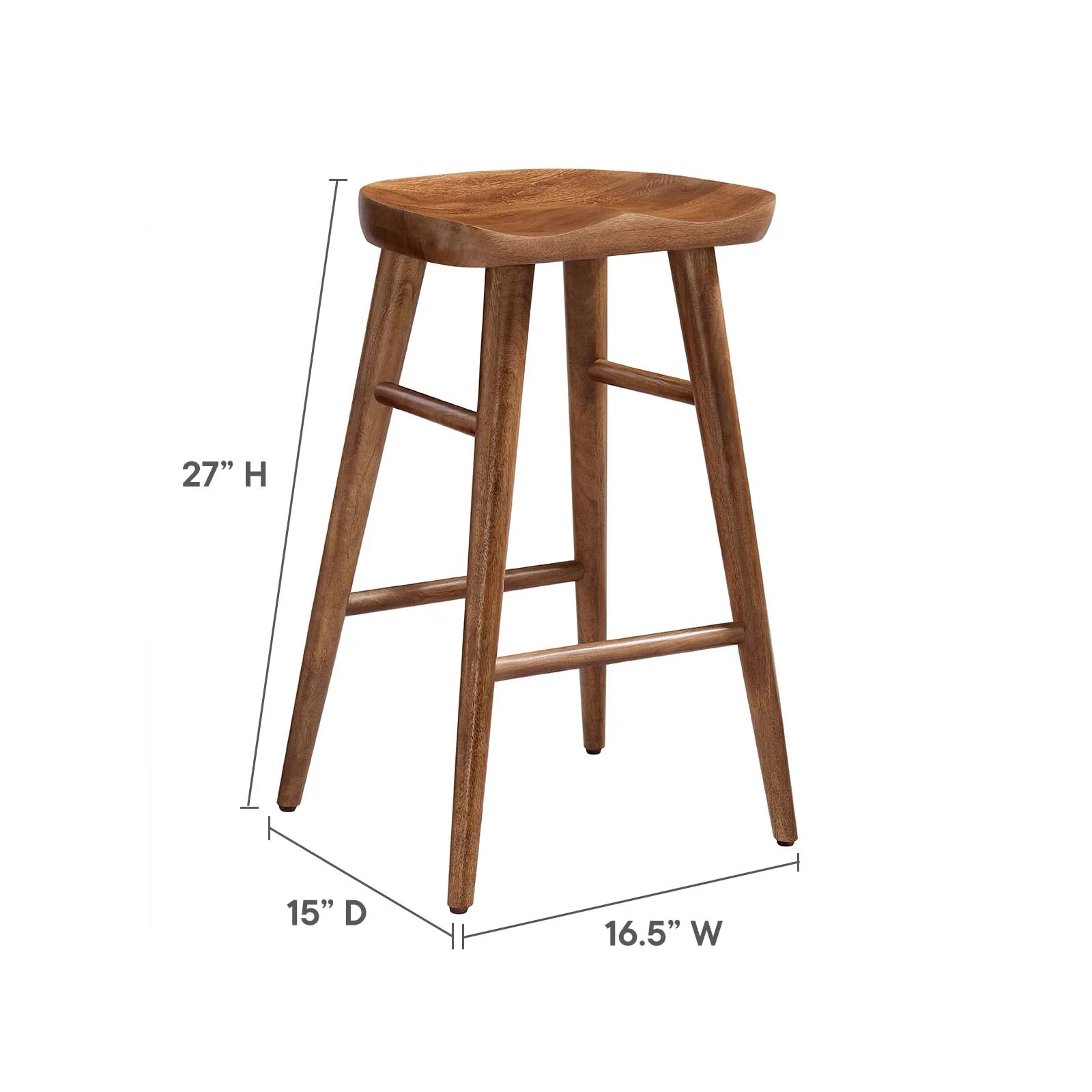 Saville Backless Wood Counter Stools - Set of 2 By Modway - EEI-6739 - Image 27