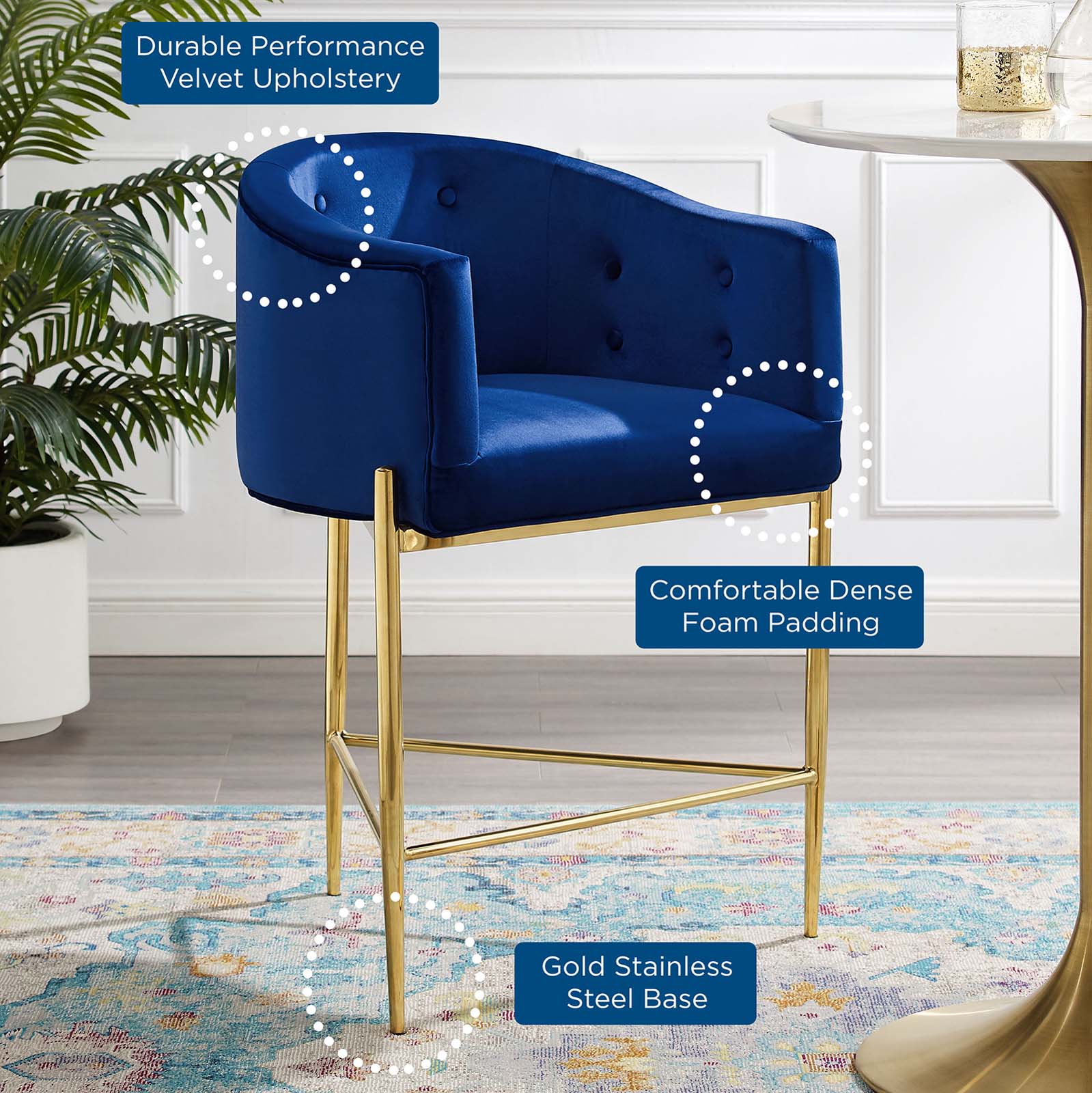 Savour Tufted Counter Stool By Modway - EEI-3910 - Image 16