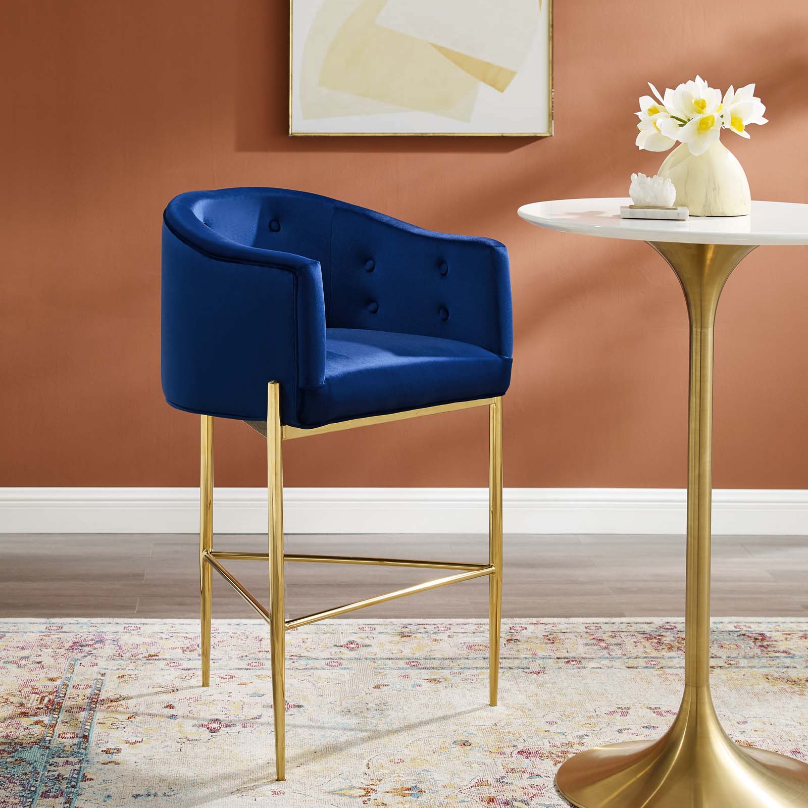 Savour Tufted Performance Velvet Bar Stool By Modway - EEI-3911 - Image 17