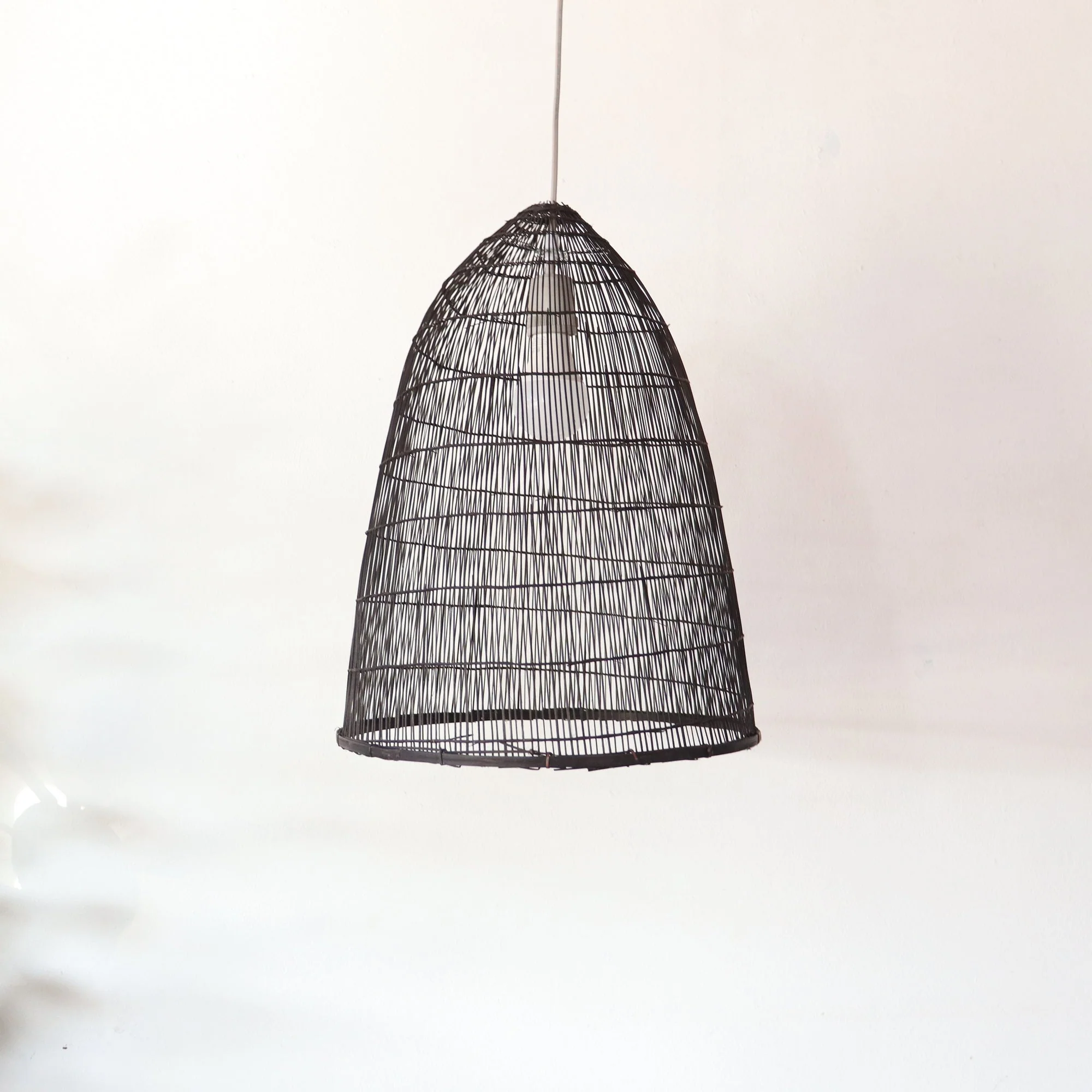 Sawan - Black Bamboo Pendant Light Shade By Thaihome - Image 2