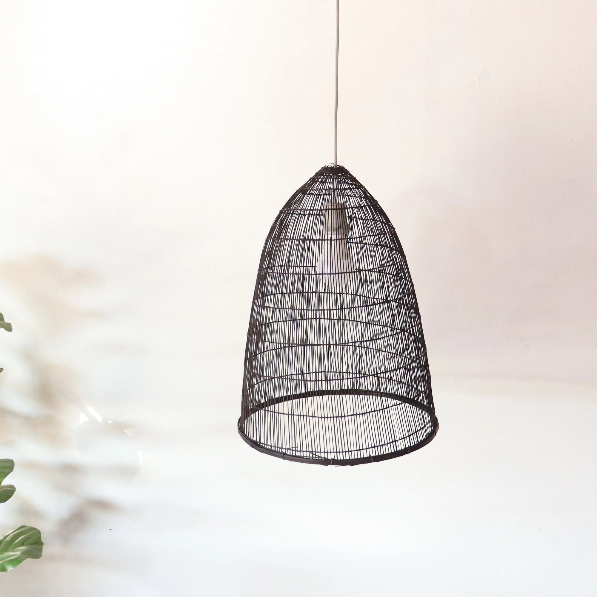 Sawan - Black Bamboo Pendant Light Shade By Thaihome - Image 4