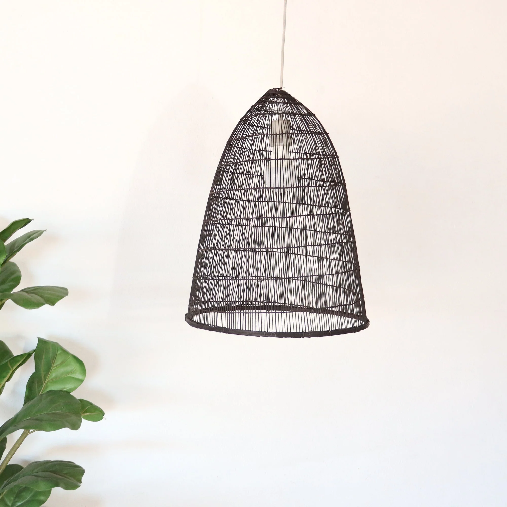 Sawan - Black Bamboo Pendant Light Shade By Thaihome - Image 6