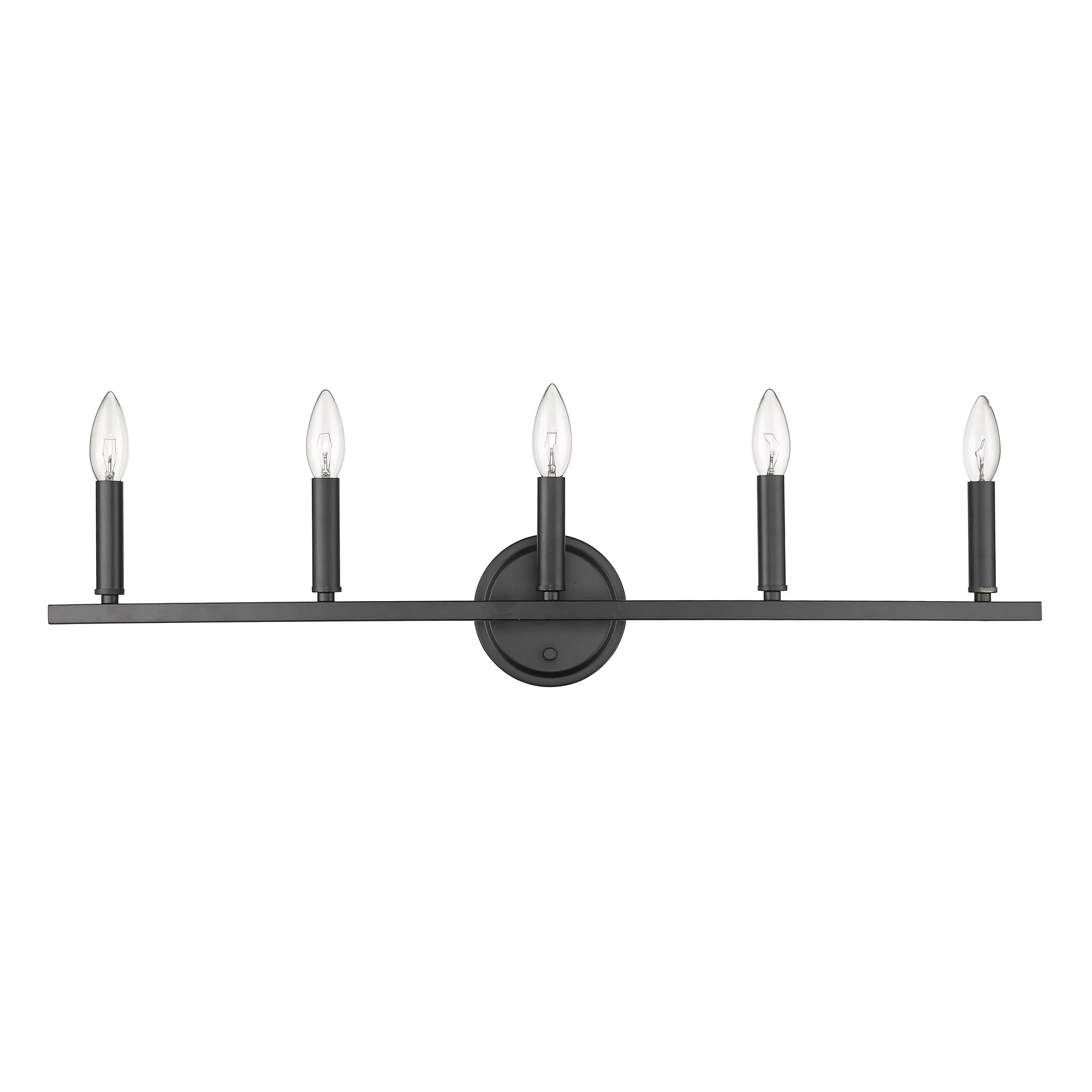 Sawyer 5-Light Matte Black Vanity By Homeroots - Image 6