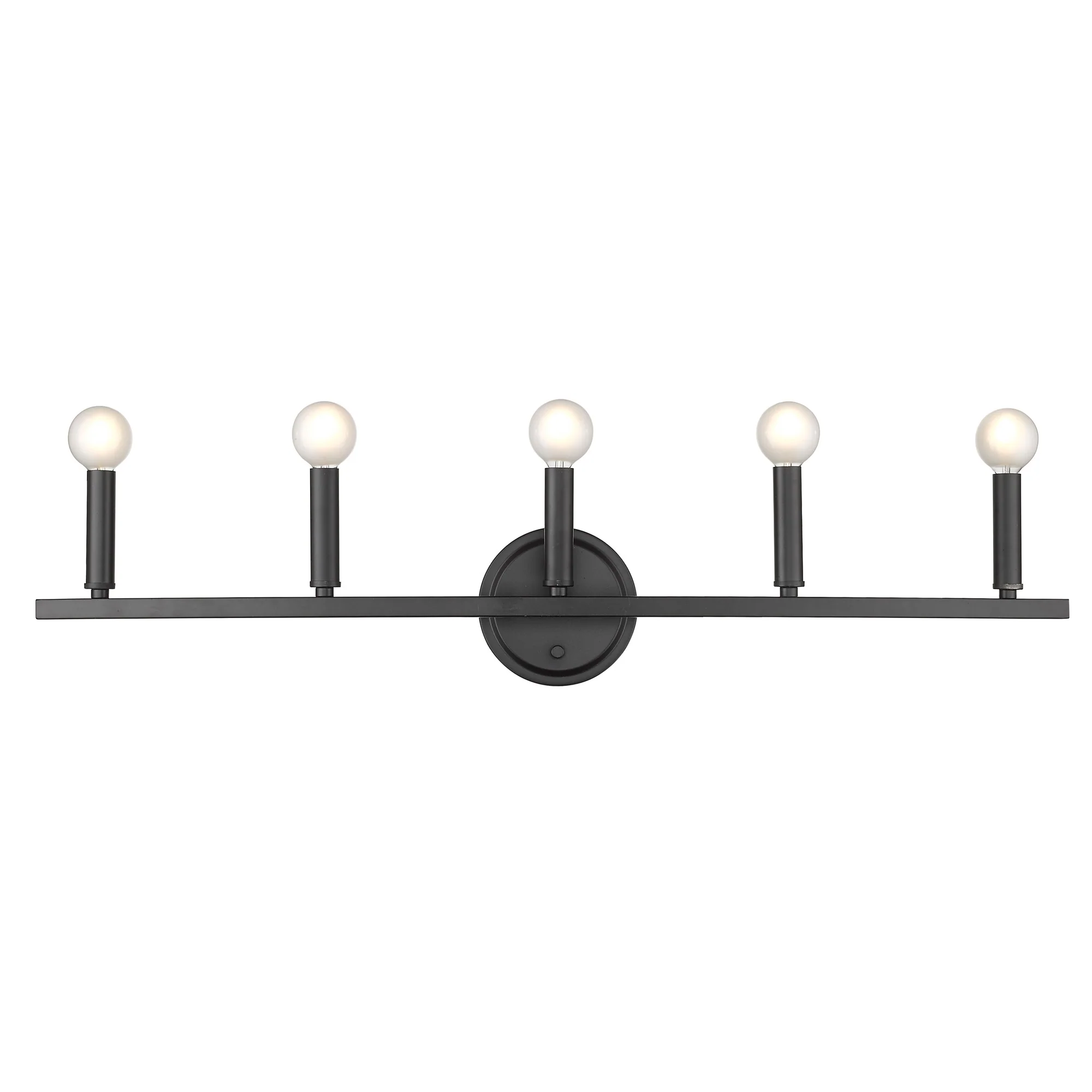 Sawyer 5-Light Matte Black Vanity By Homeroots - Image 7