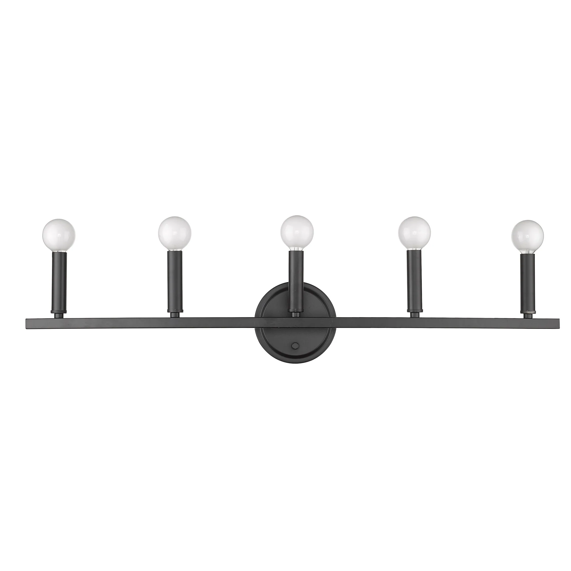 Sawyer 5-Light Matte Black Vanity By Homeroots - Image 8