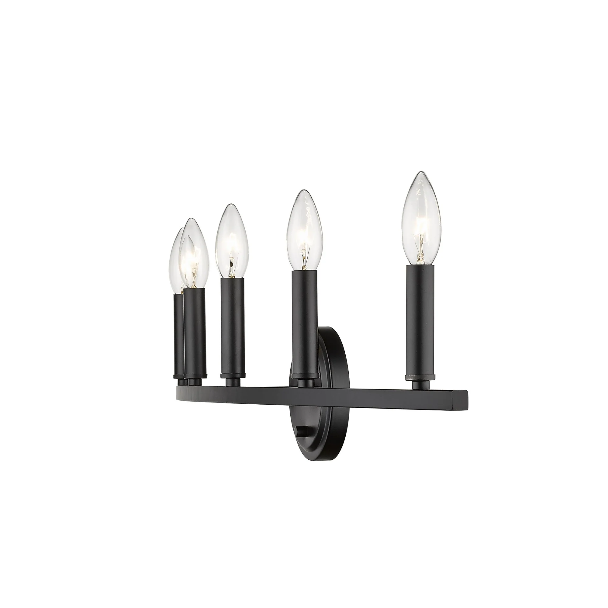 Sawyer 5-Light Matte Black Vanity By Homeroots - Image 9