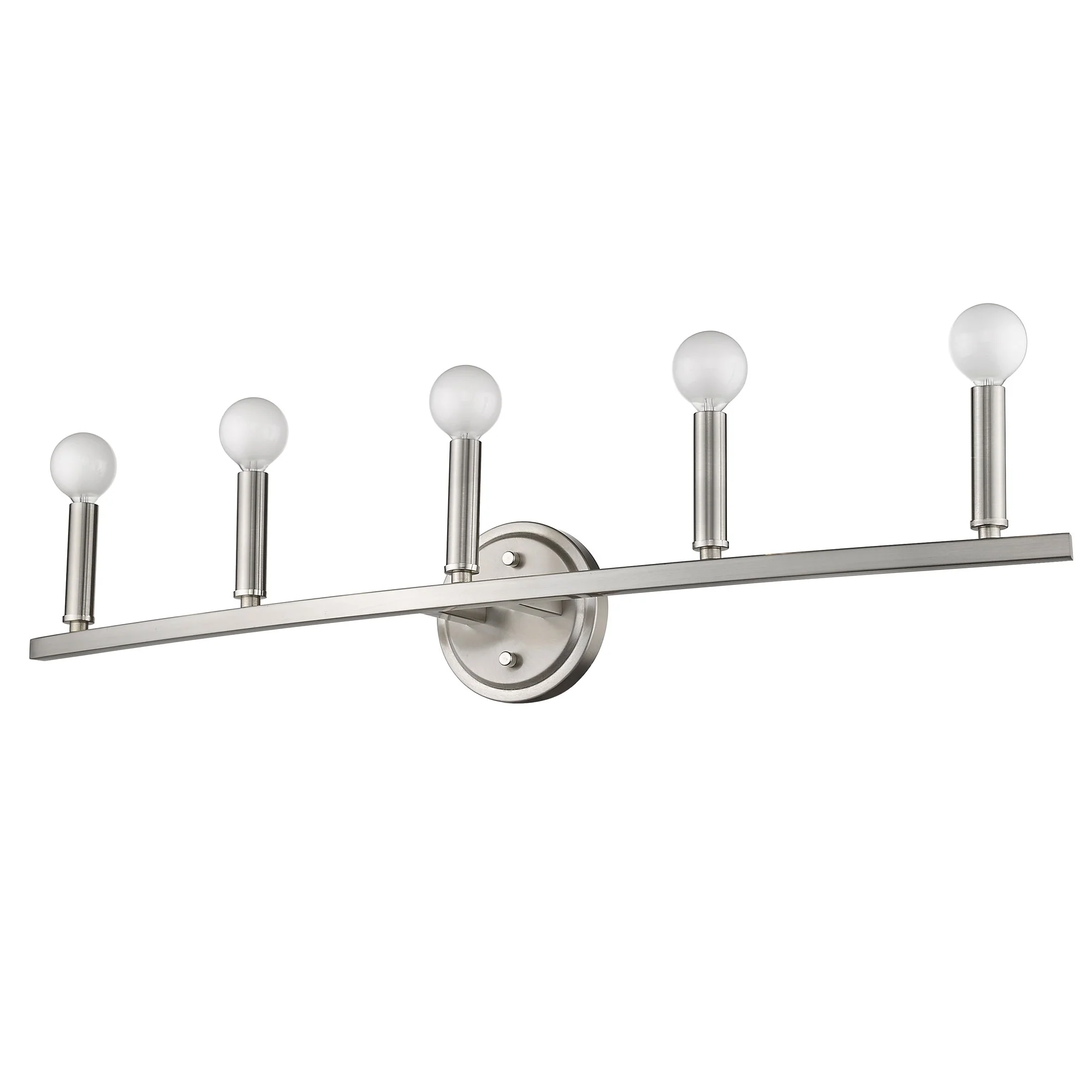 Sawyer 5-Light Satin Nickel Vanity By Homeroots - Image 3