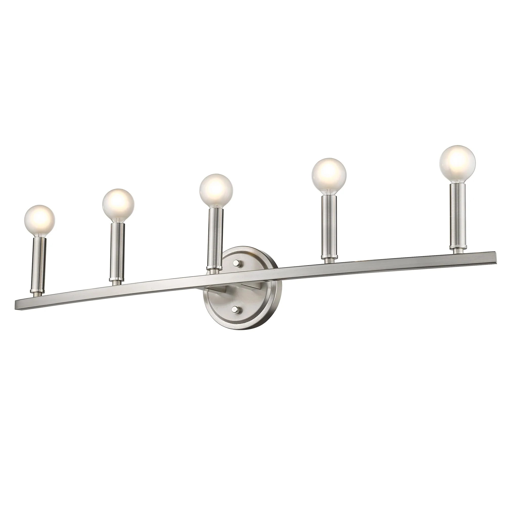 Sawyer 5-Light Satin Nickel Vanity By Homeroots - Image 4
