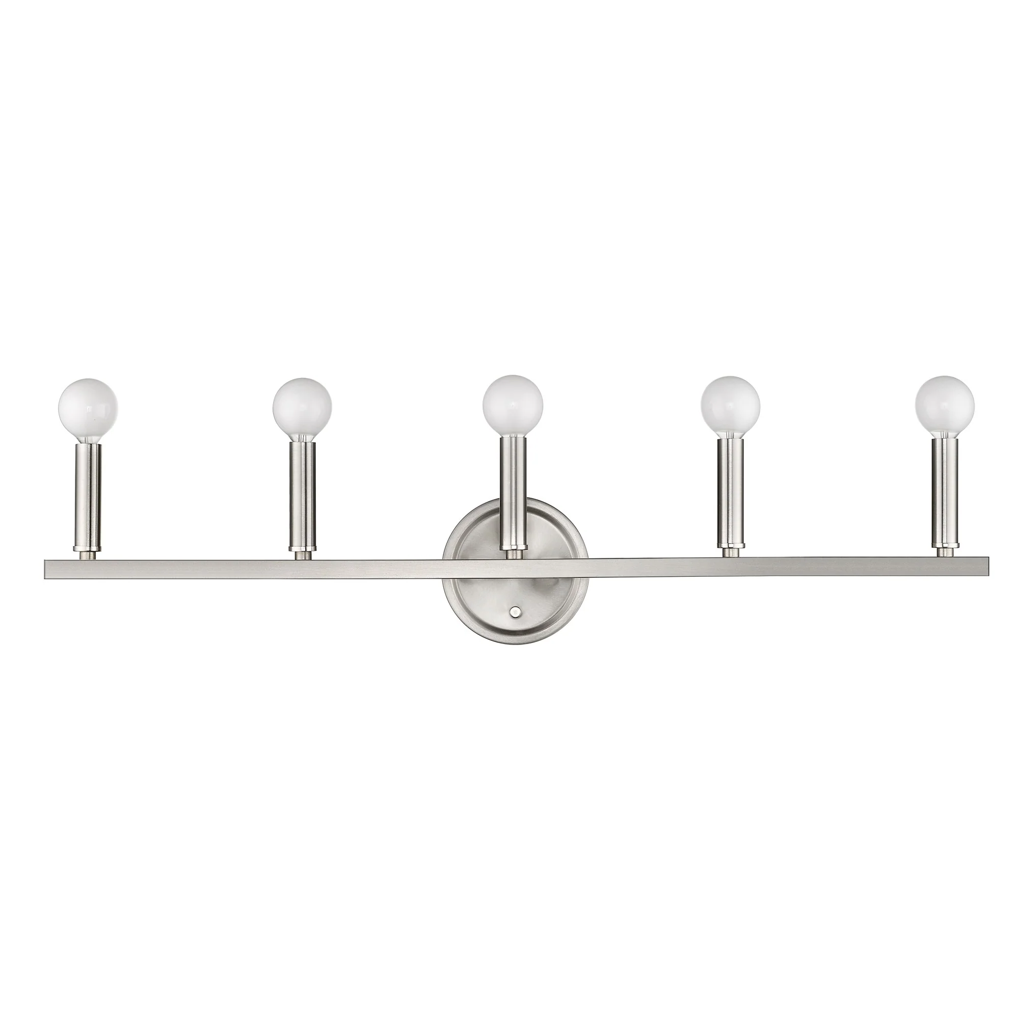 Sawyer 5-Light Satin Nickel Vanity By Homeroots - Image 5