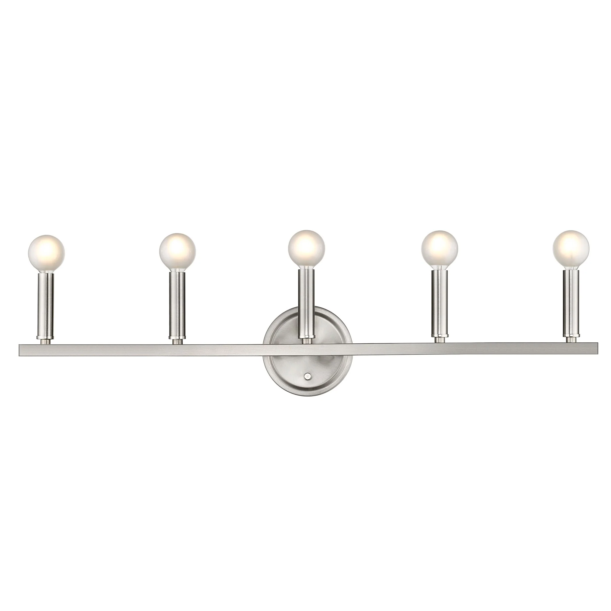 Sawyer 5-Light Satin Nickel Vanity By Homeroots - Image 6