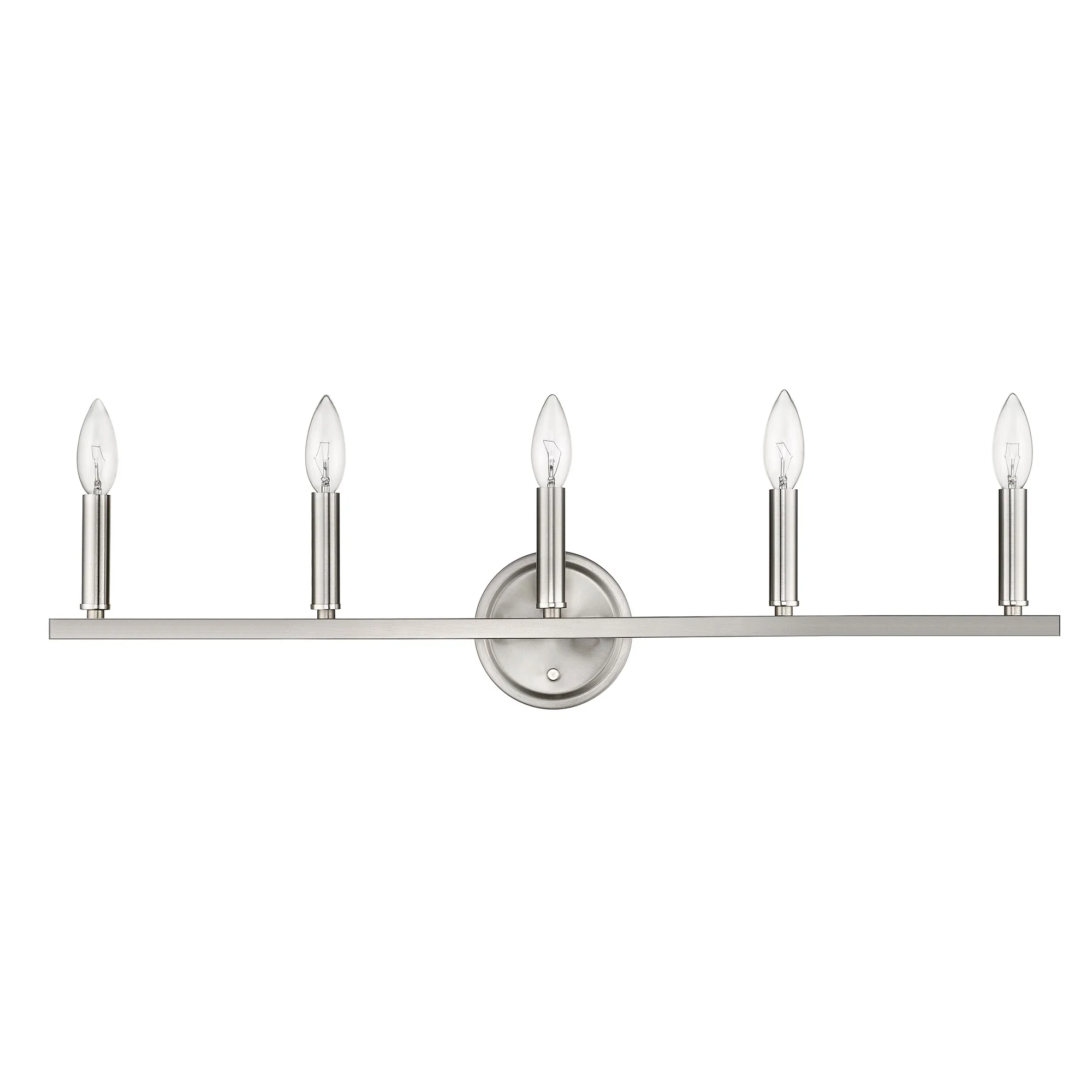 Sawyer 5-Light Satin Nickel Vanity By Homeroots - Image 7