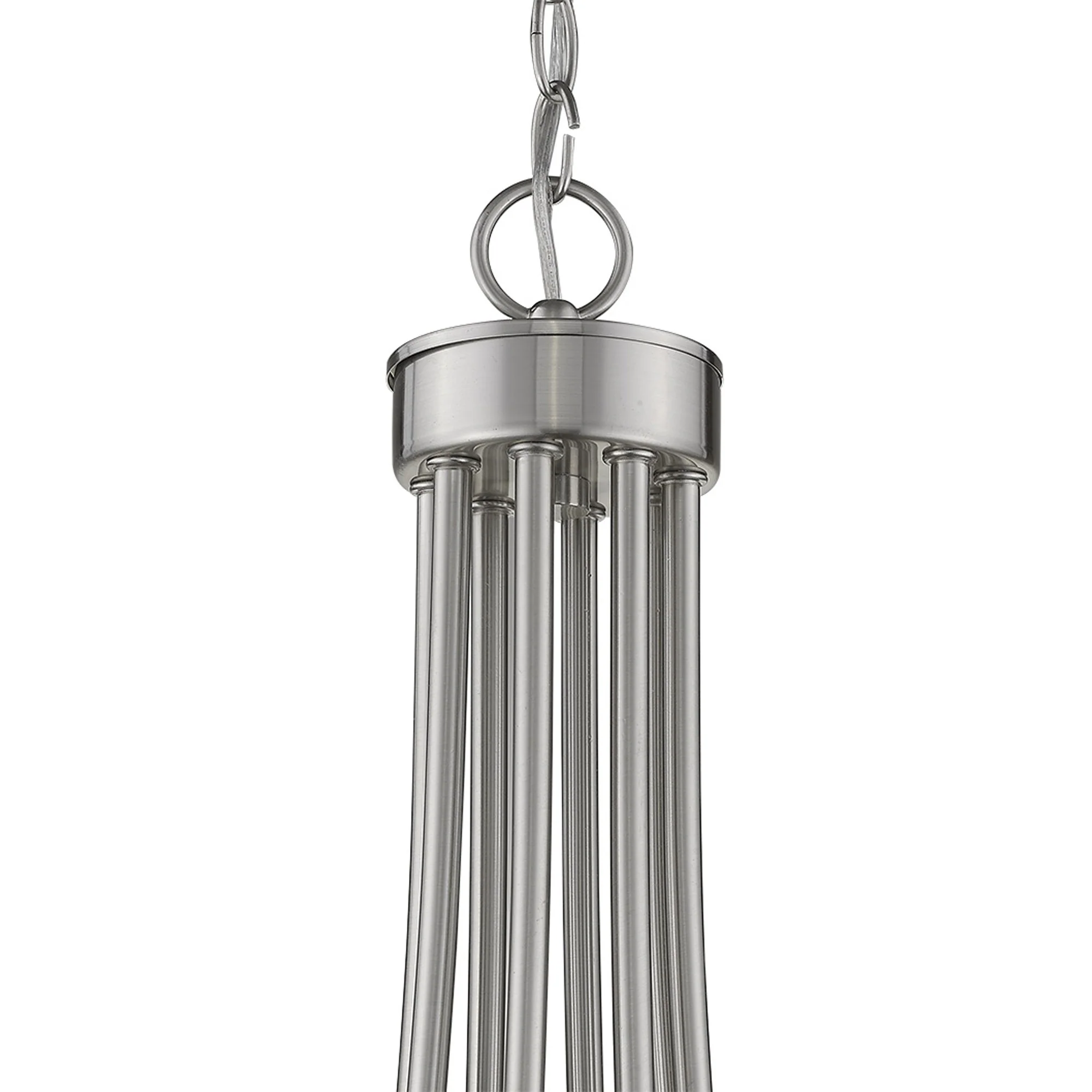 Sawyer 8-Light Satin Nickel Chandelier By Homeroots - Image 6