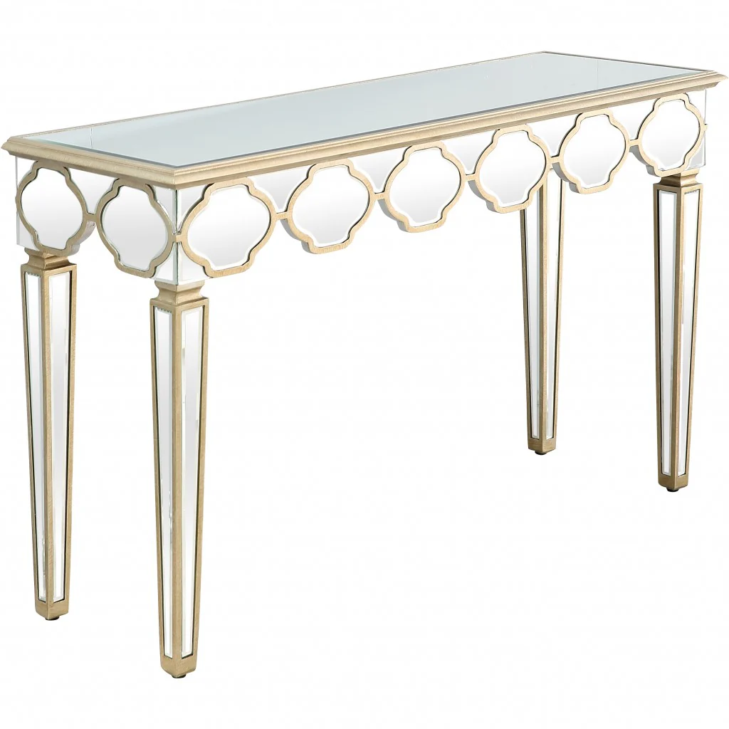 Scalloped Edge Console Table By Homeroots - Image 4