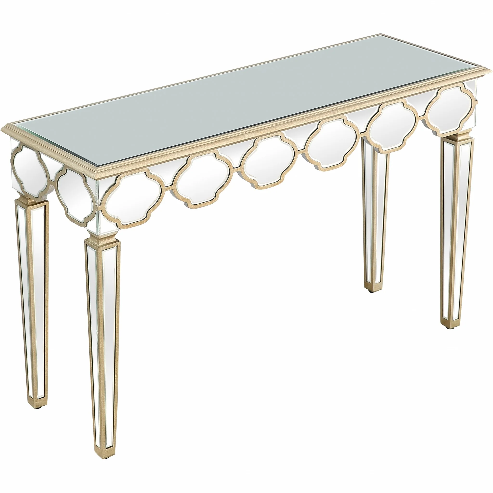 Scalloped Edge Console Table By Homeroots - Image 5
