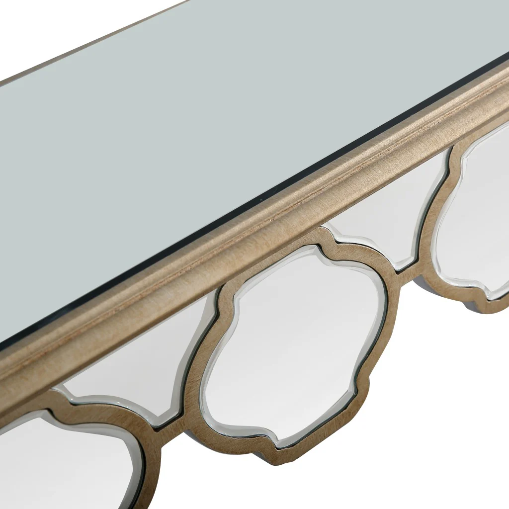 Scalloped Edge Console Table By Homeroots - Image 7