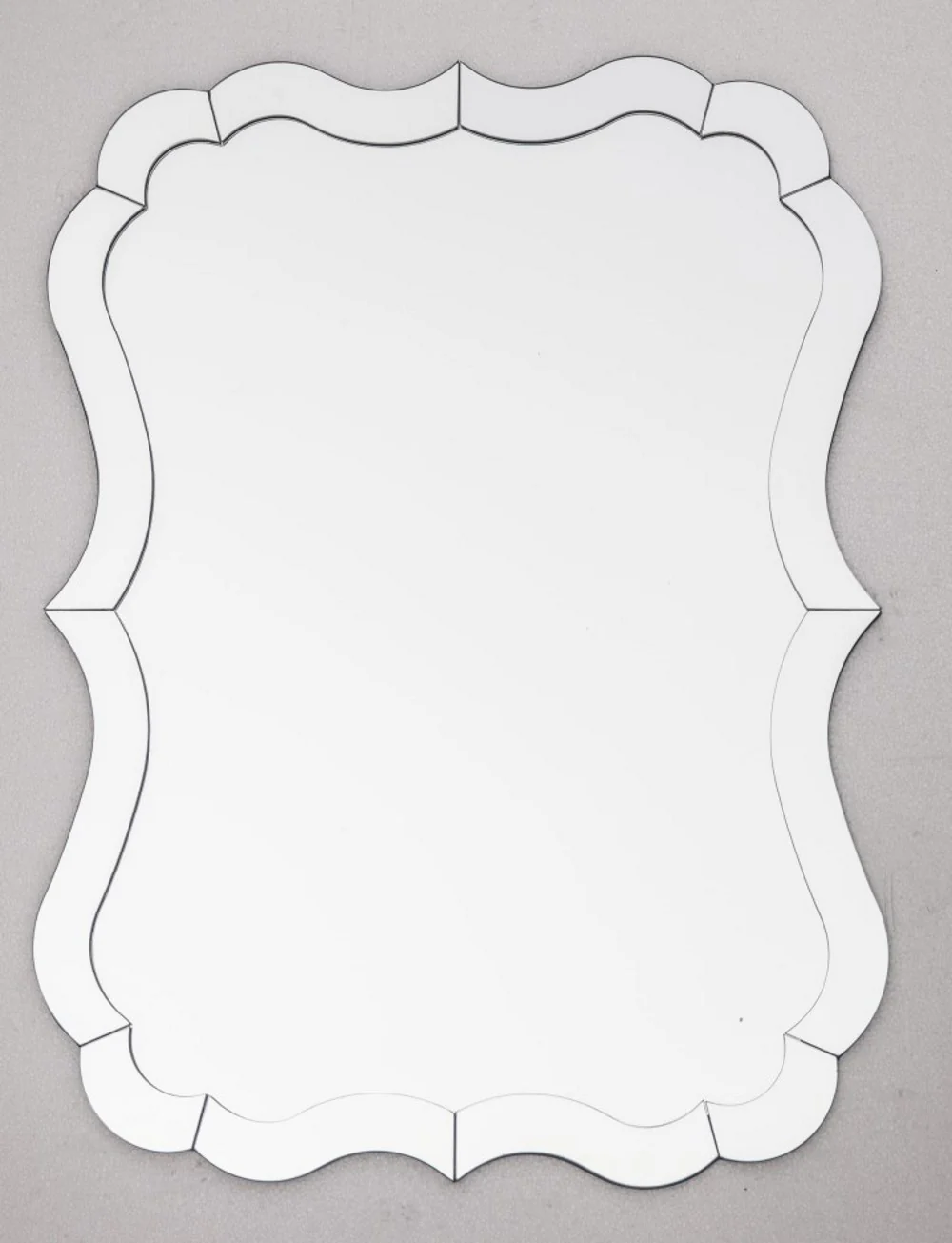 Scalloped Frameless Wall Mirror By Homeroots - Image 7