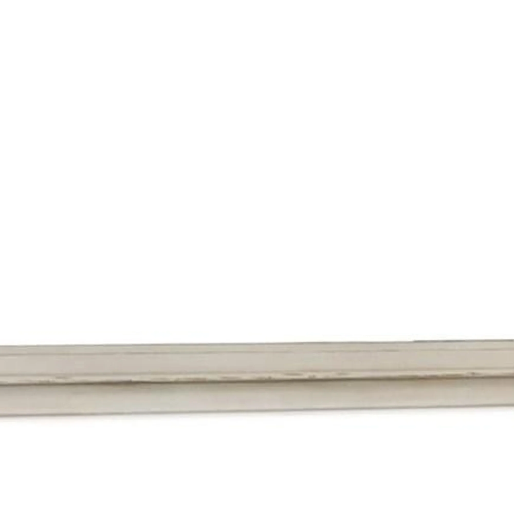 Scalloped Top Wood Encased Mirror with Molded Details, Antique White By Benzara - Image 3