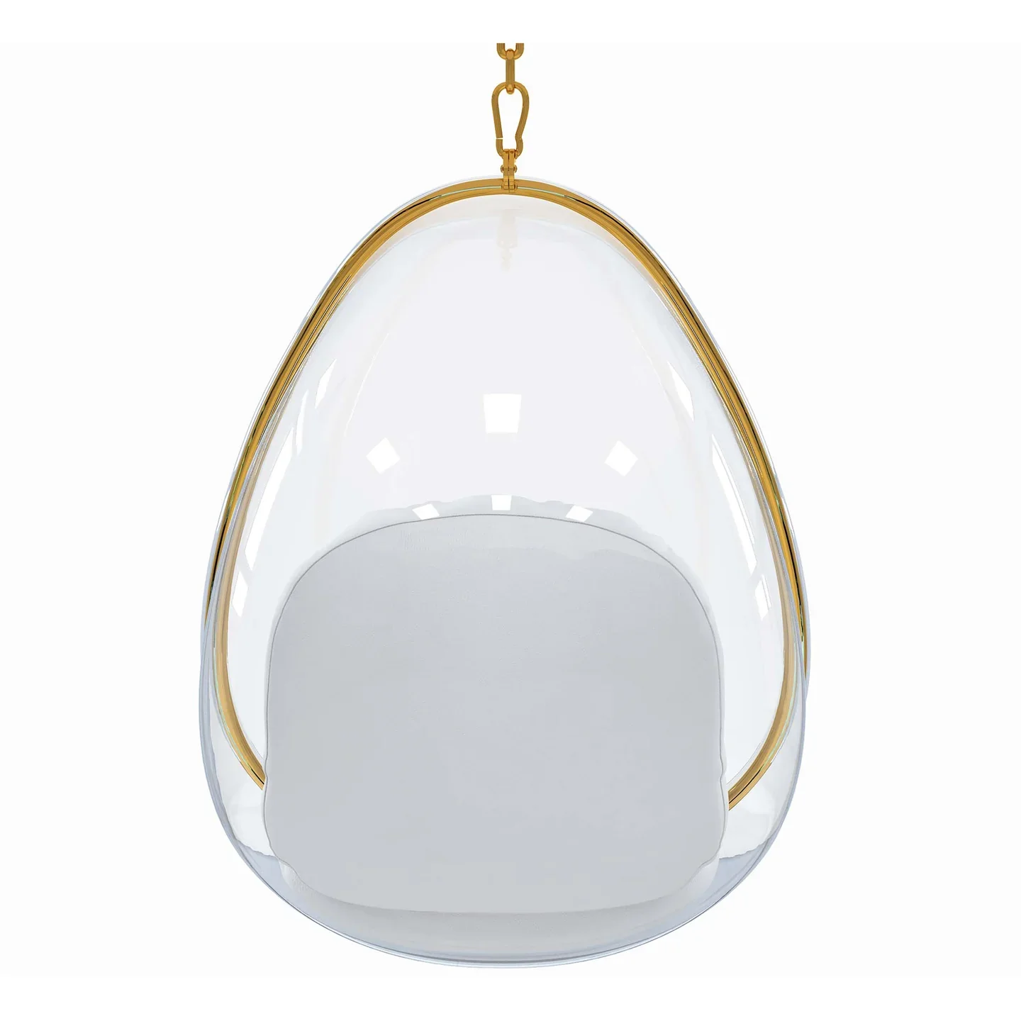 Scoop Hanging Chair - Gold By World Modern Design - Image 3