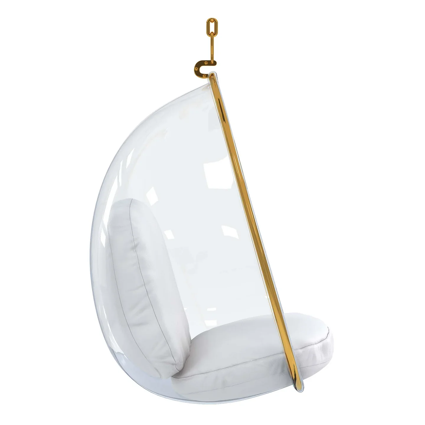 Scoop Hanging Chair - Gold By World Modern Design - Image 5