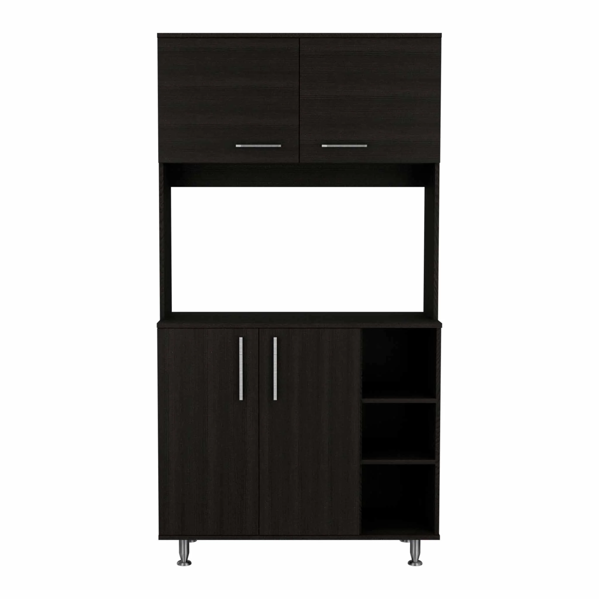 Sedona Black Kitchen Cabinet By Homeroots - Image 2