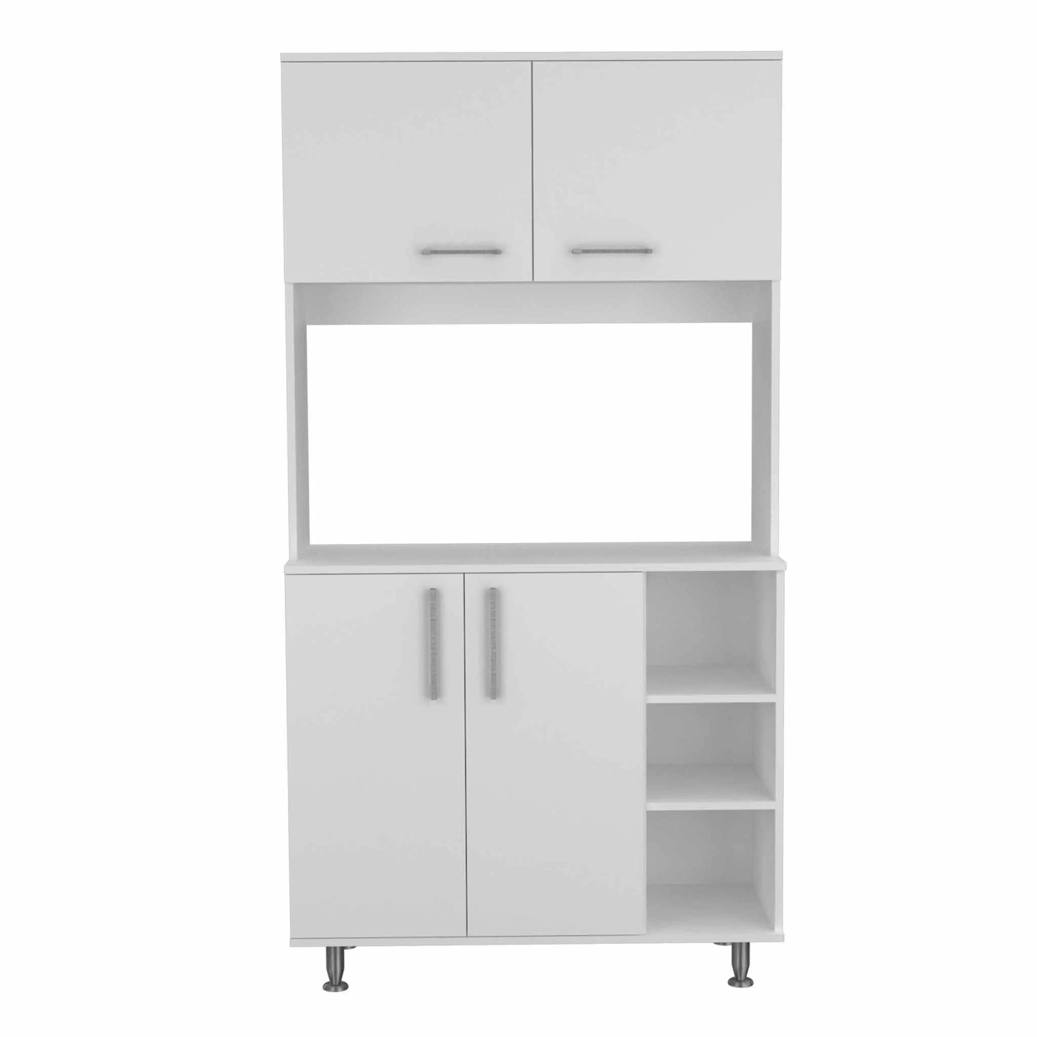 Sedona White Kitchen Cabinet By Homeroots - Image 2