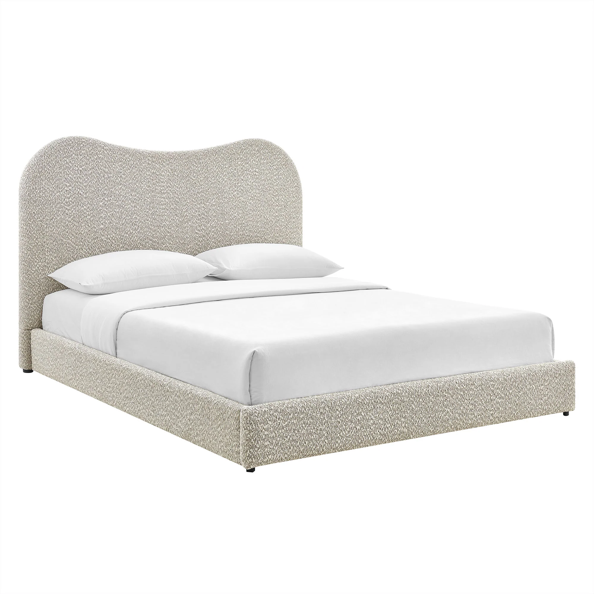 Seluna Boucle Queen Platform Bed by Modway - Image 12