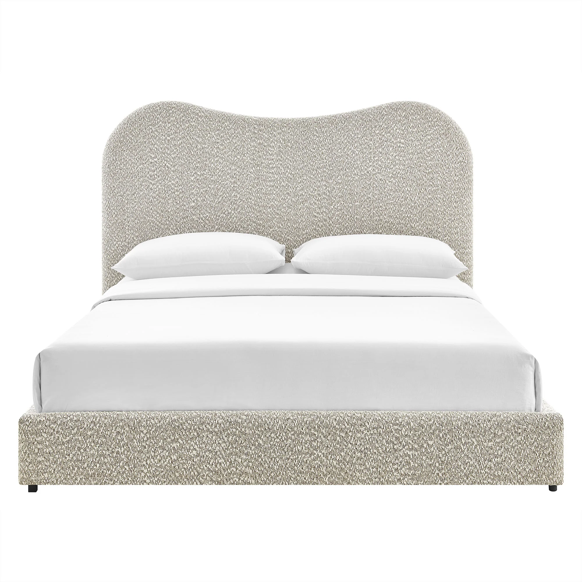 Seluna Boucle Queen Platform Bed by Modway - Image 14